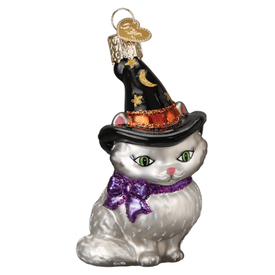 Witch Kitten Ornament