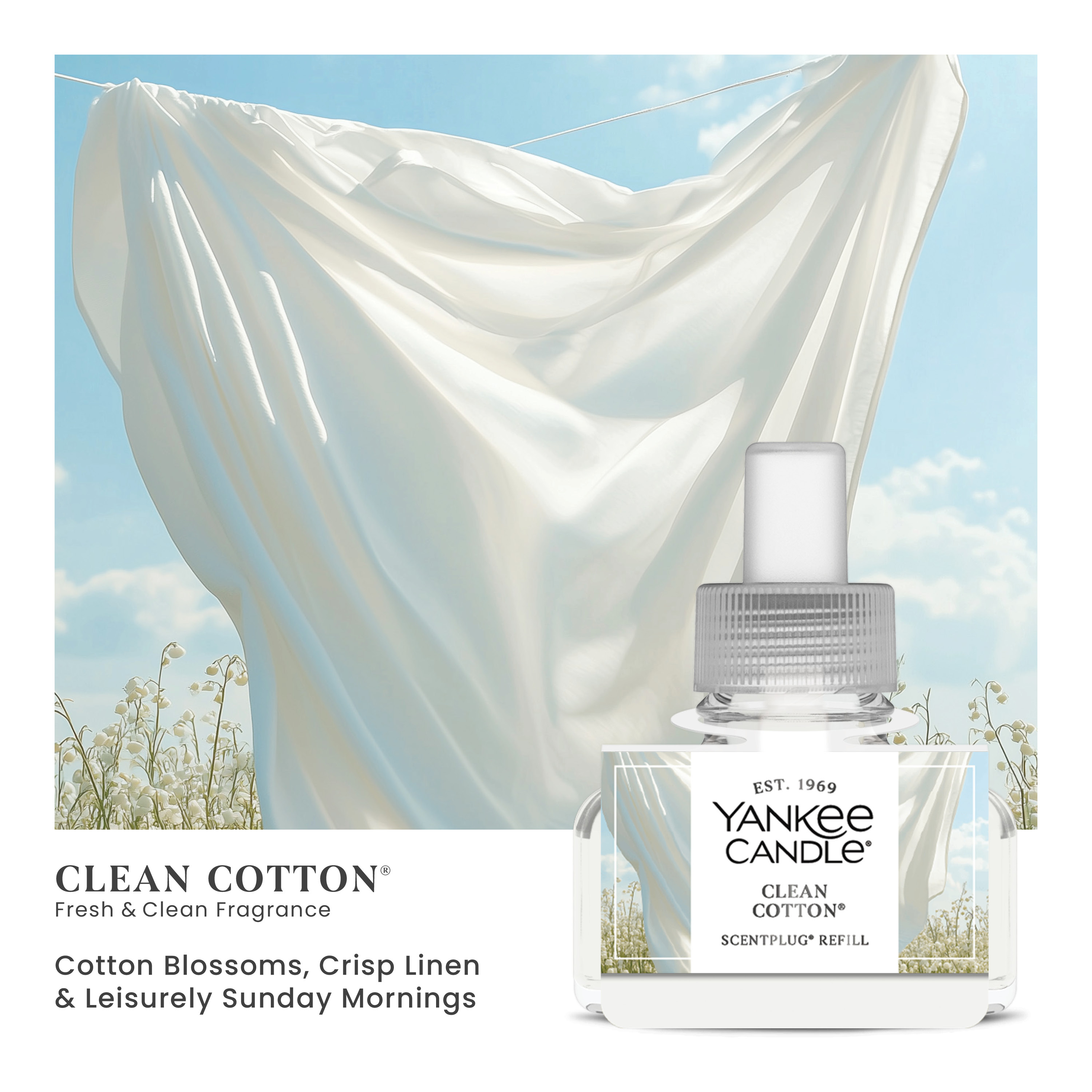 Clean Cotton | Fresh Home Scents | Yankee Candle
