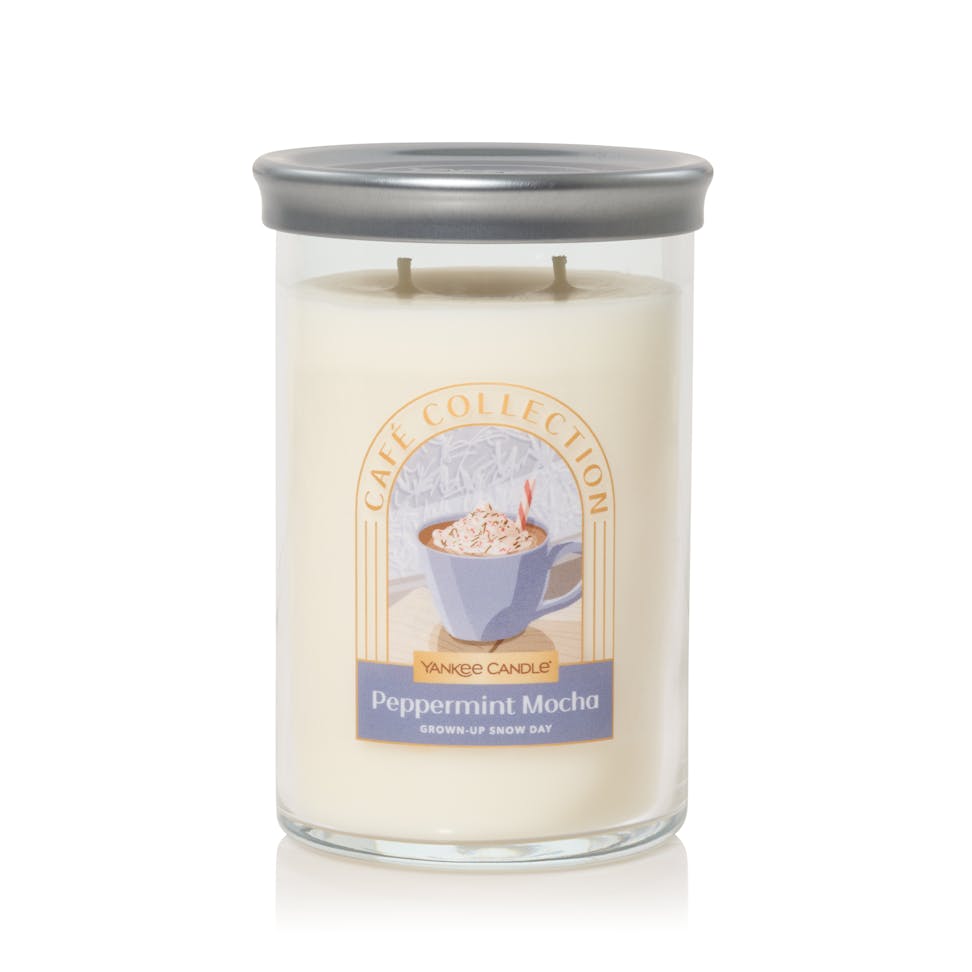 Cafe Collection Peppermint Mocha Grown-Up Snow Day Signature Large Tumbler Candle