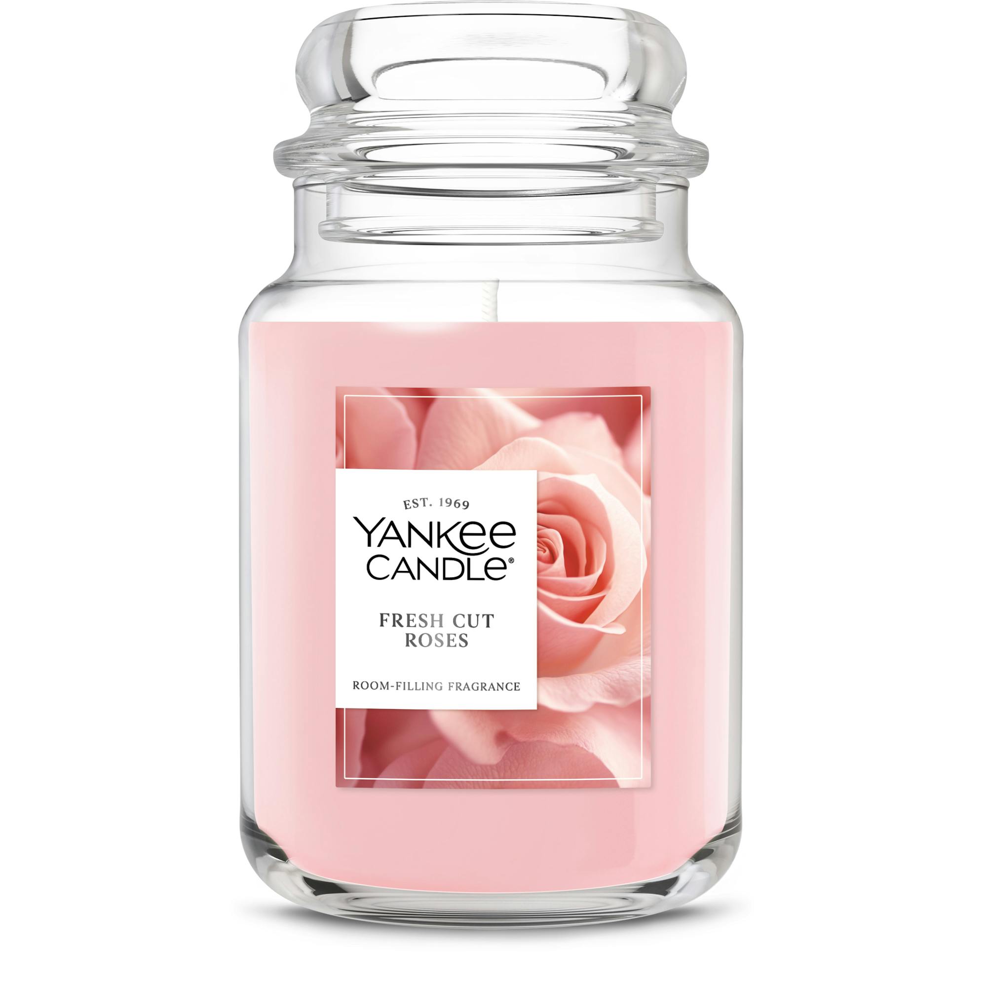 Yankee Candle Fresh Cut Roses Original Large Jar Candles, 22 oz In Pink
