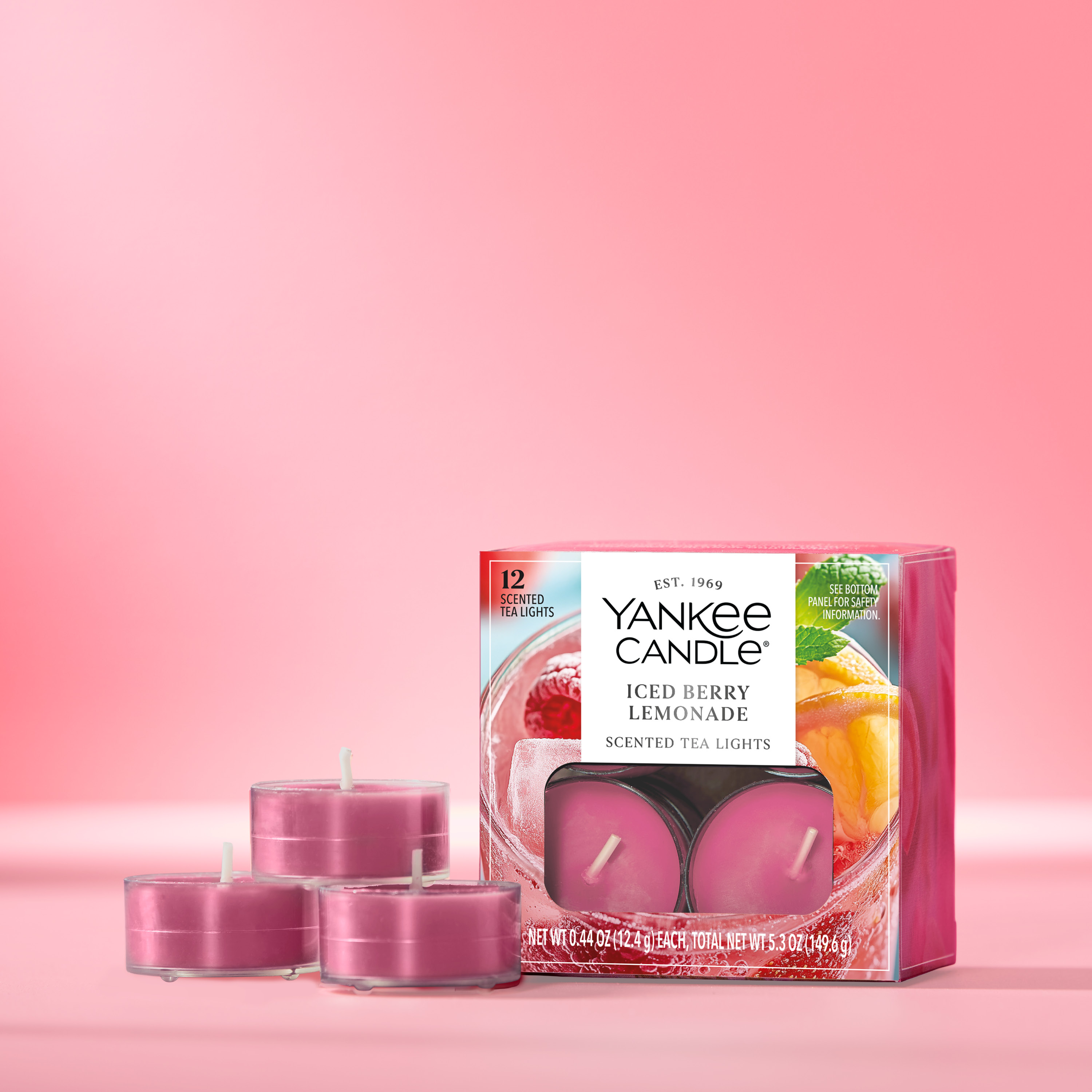 Iced Berry Lemonade Tea Light Candles