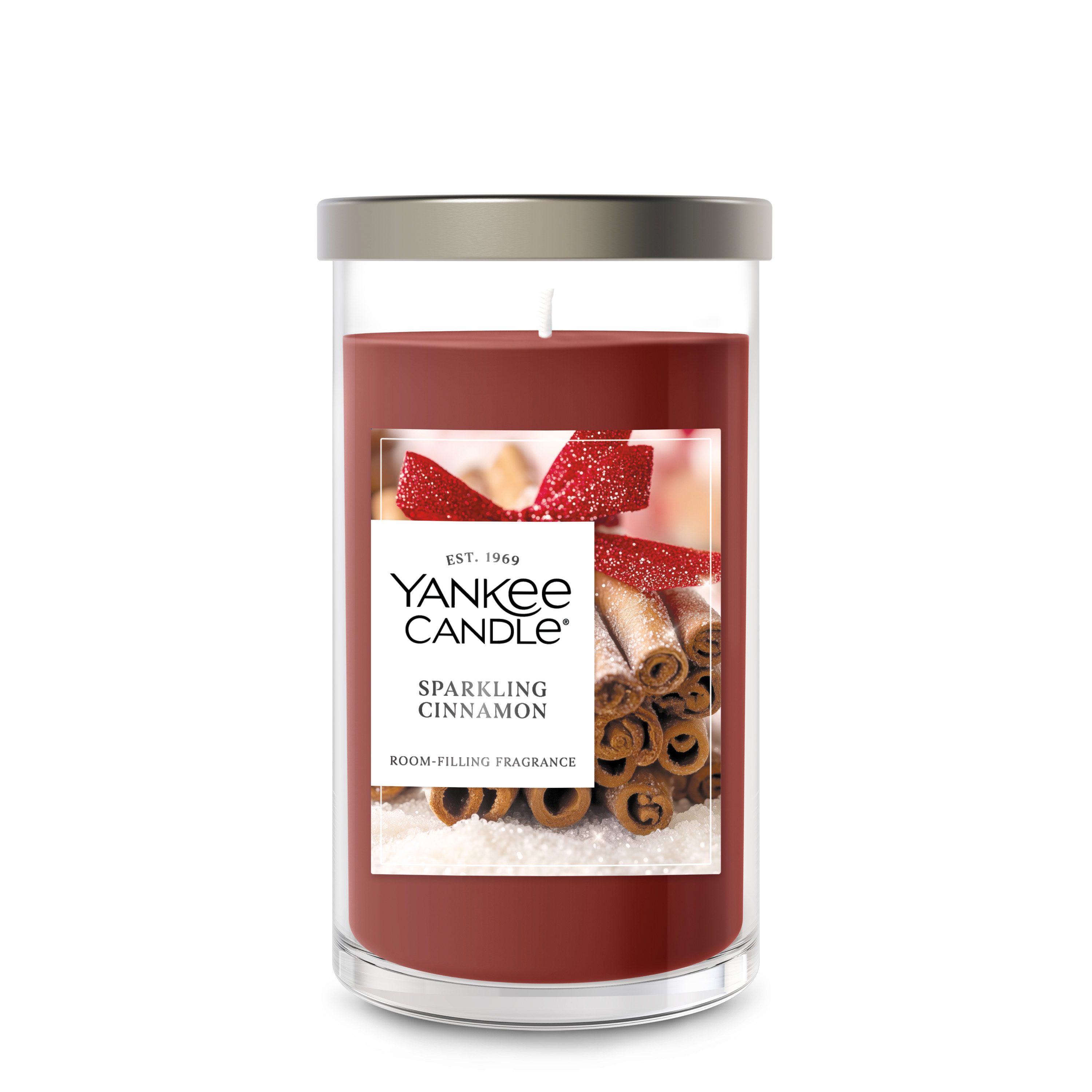 Sparkling Cinnamon Signature Medium Pillar Candle
