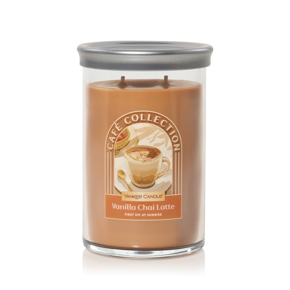 Cafe Collection Vanilla Chai Latte First Sip At Sunrise Signature Large Tumbler Candle