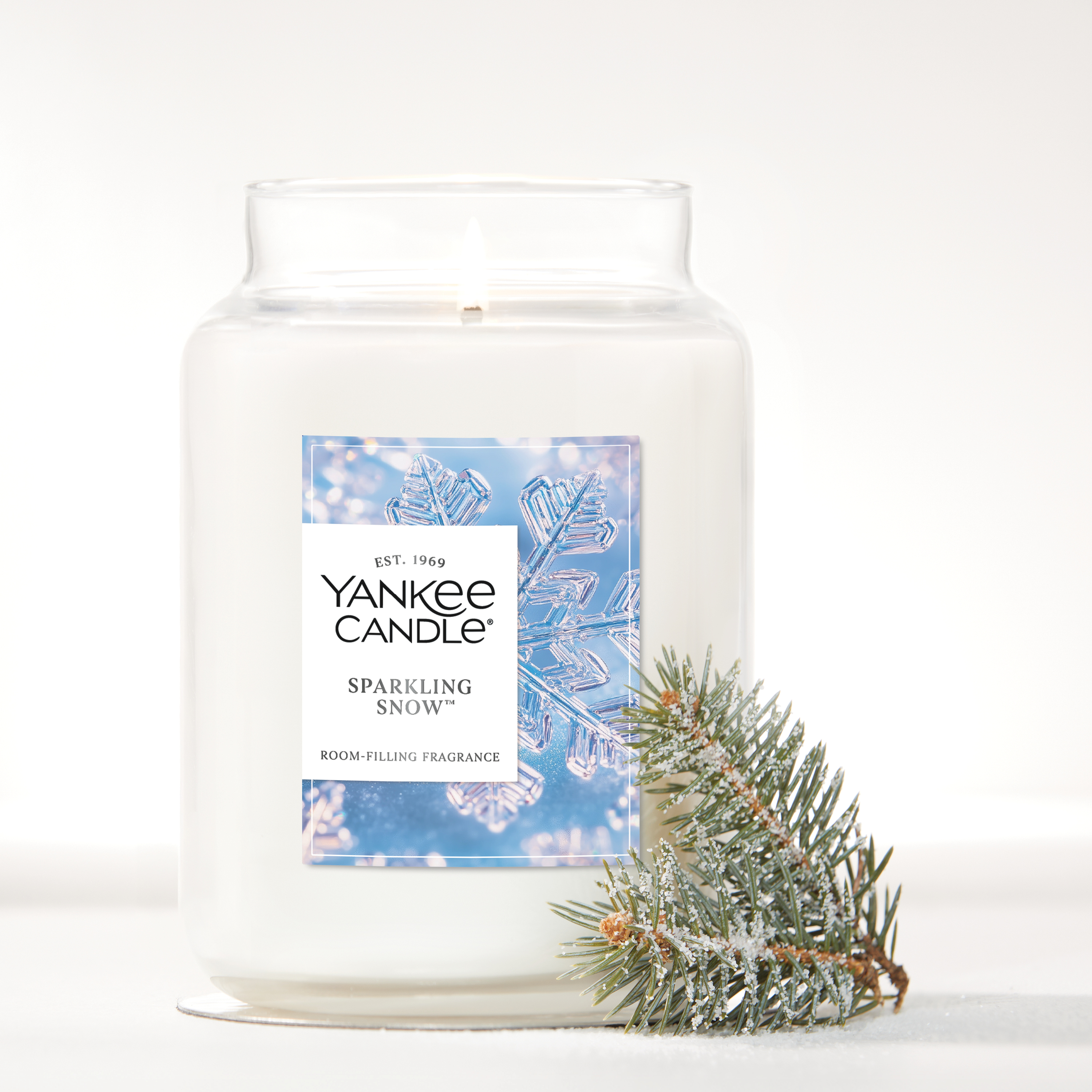Sparkling Snow Original Large Jar Candle - Thumbnail 2