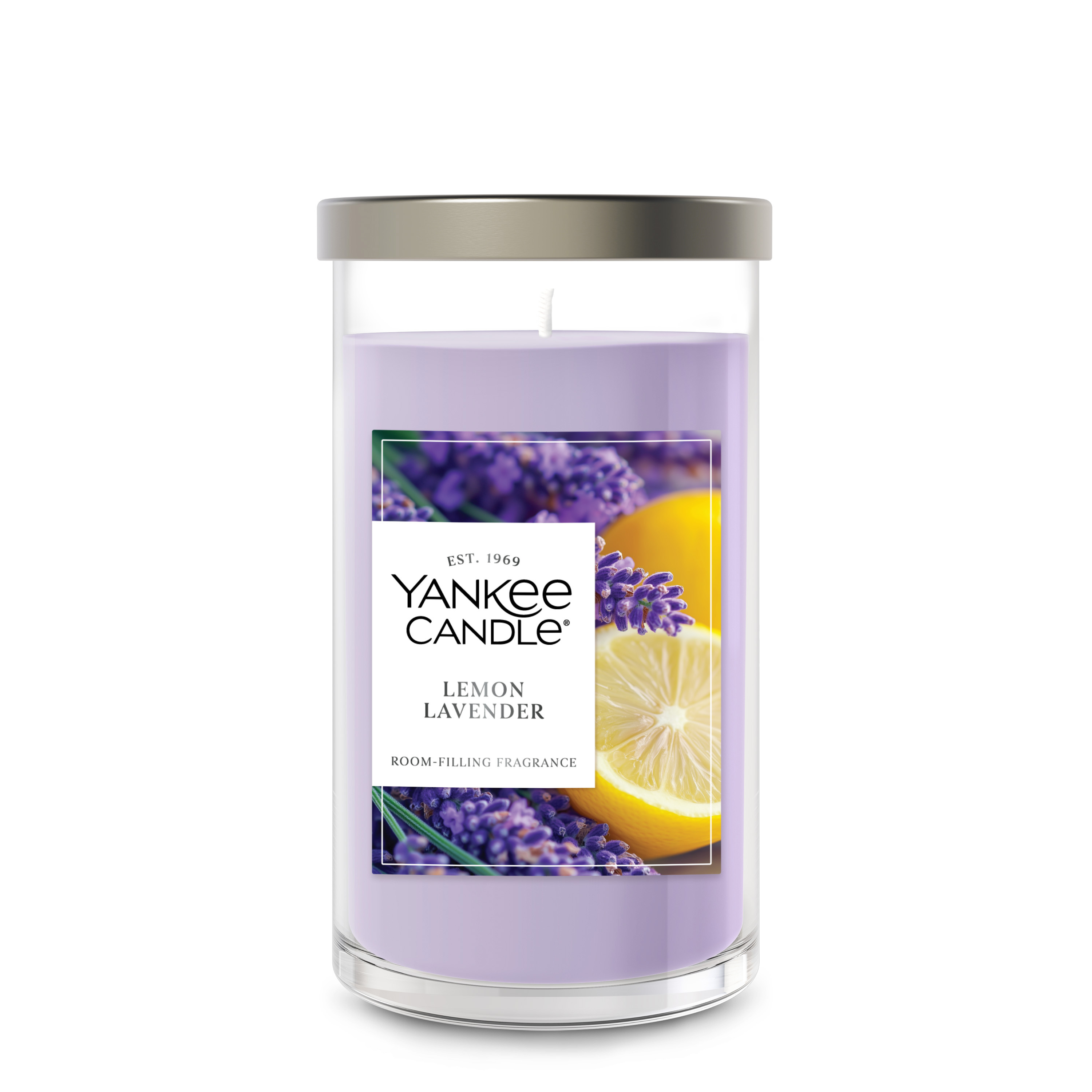 Lemon Lavender Signature Medium Pillar Candle - Thumbnail 2
