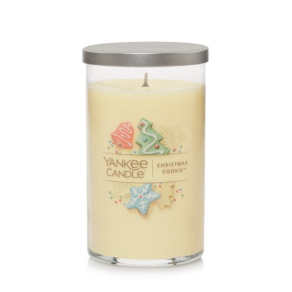 christmas cookie signature medium pillar candle