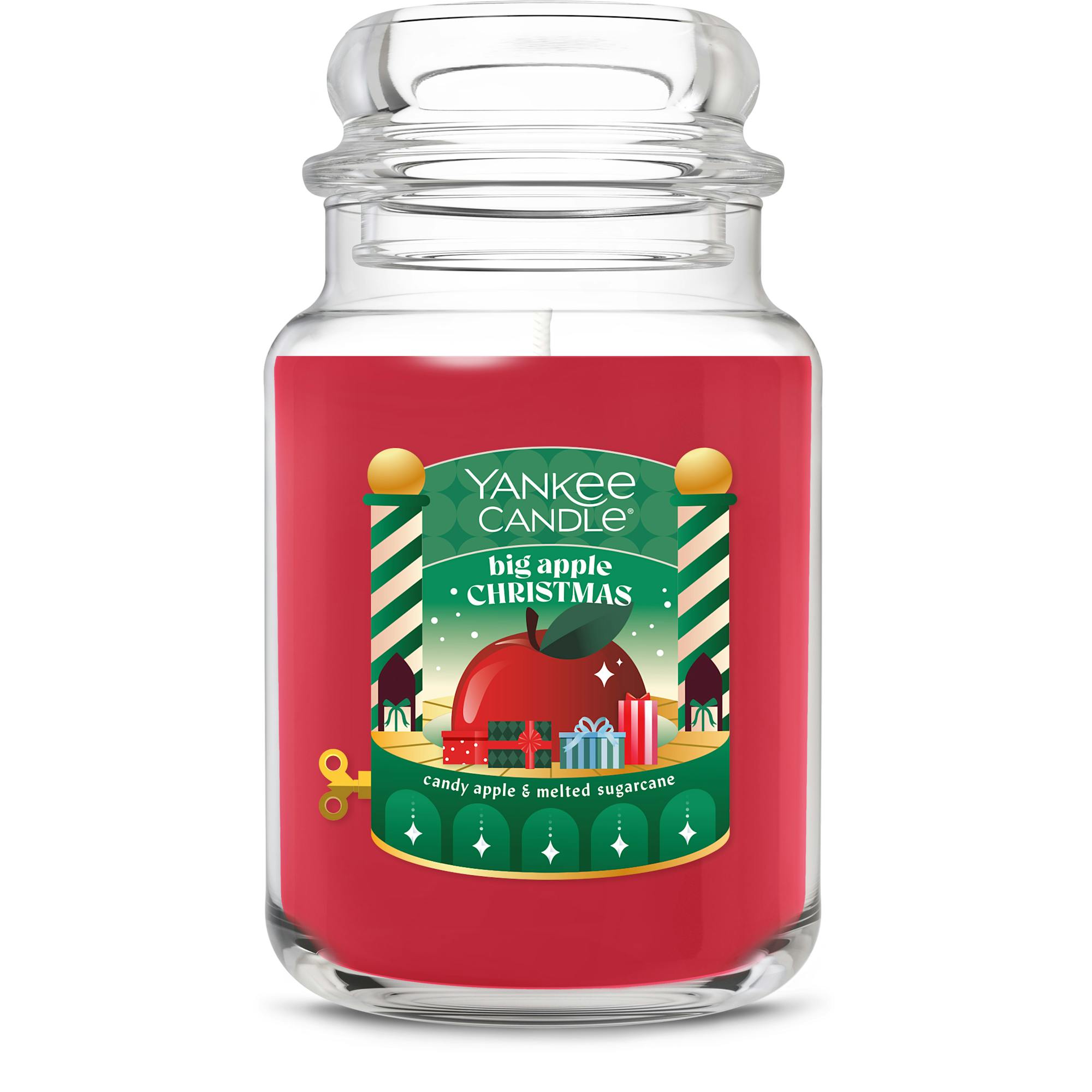 Yankee Candle Big Apple Christmas Original Large Jar Candle, 22 oz In Red