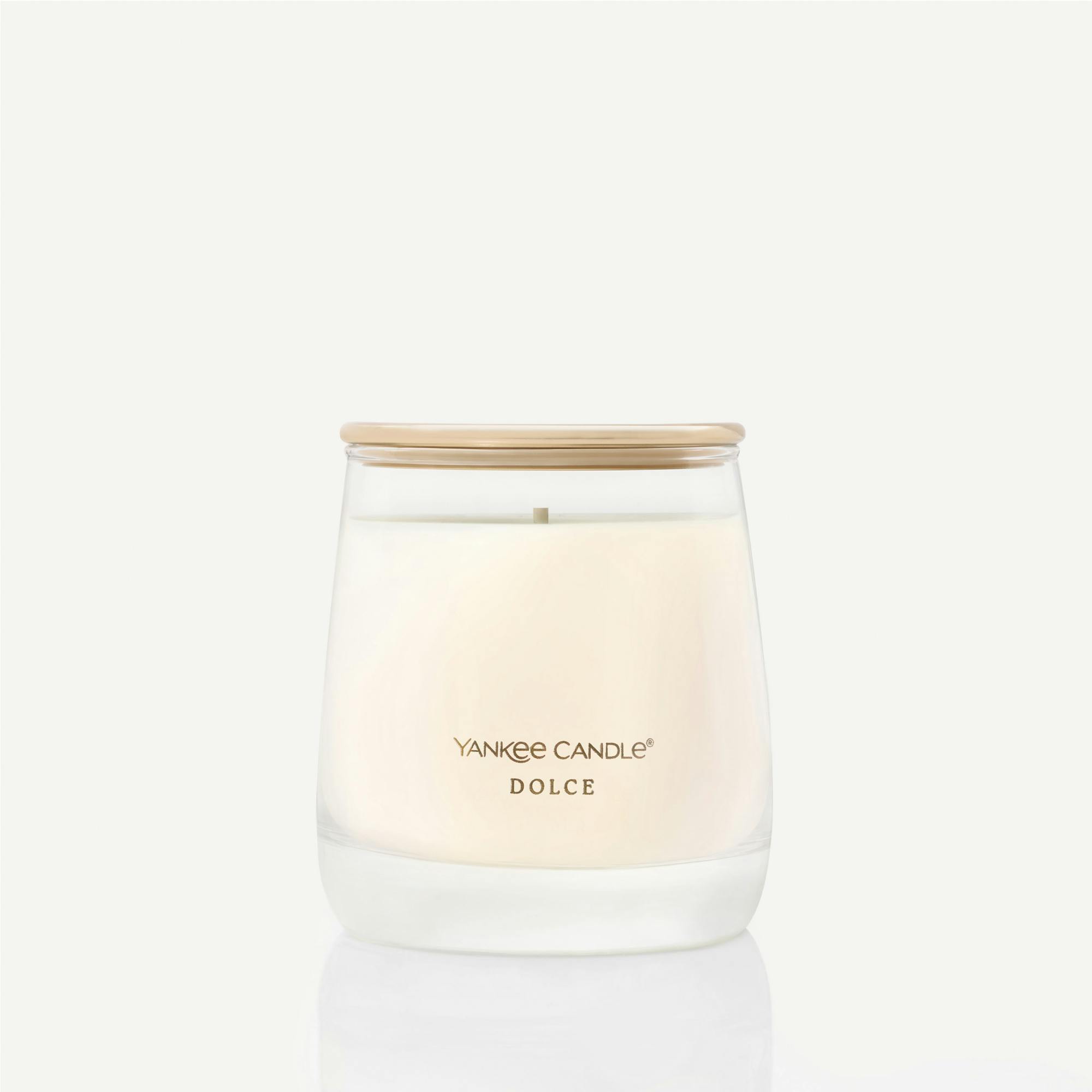 Yankee Candle Dolce Premium Small Jar Candle, 7 oz In White