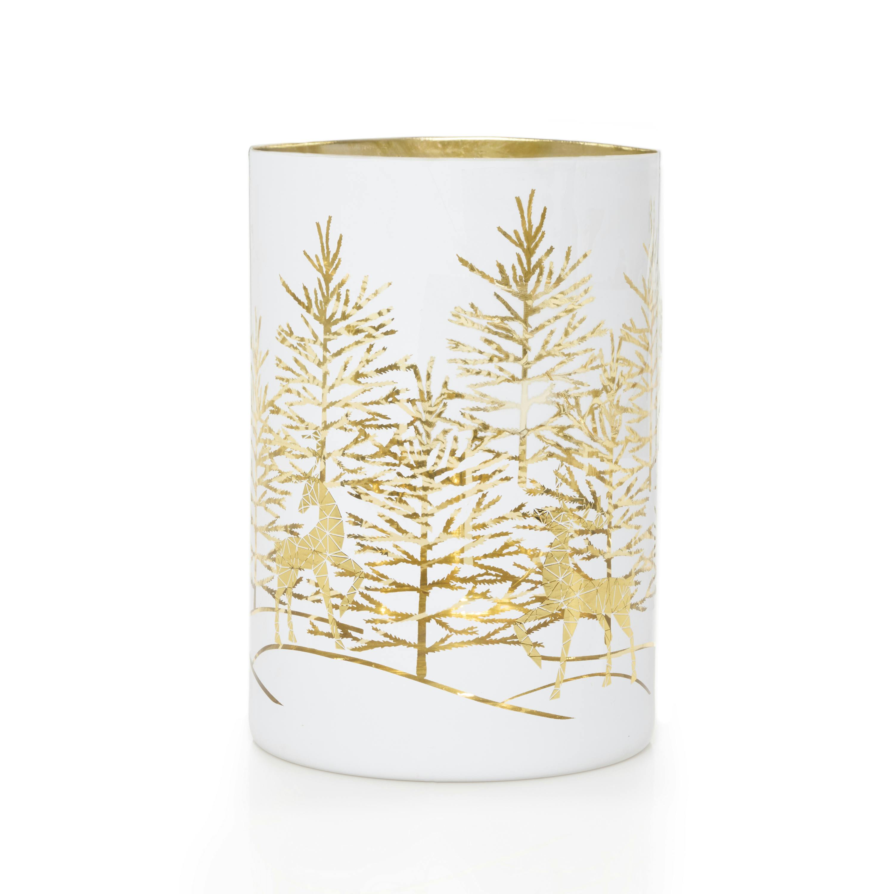 Flicker Reindeer Jar Candle Holder
