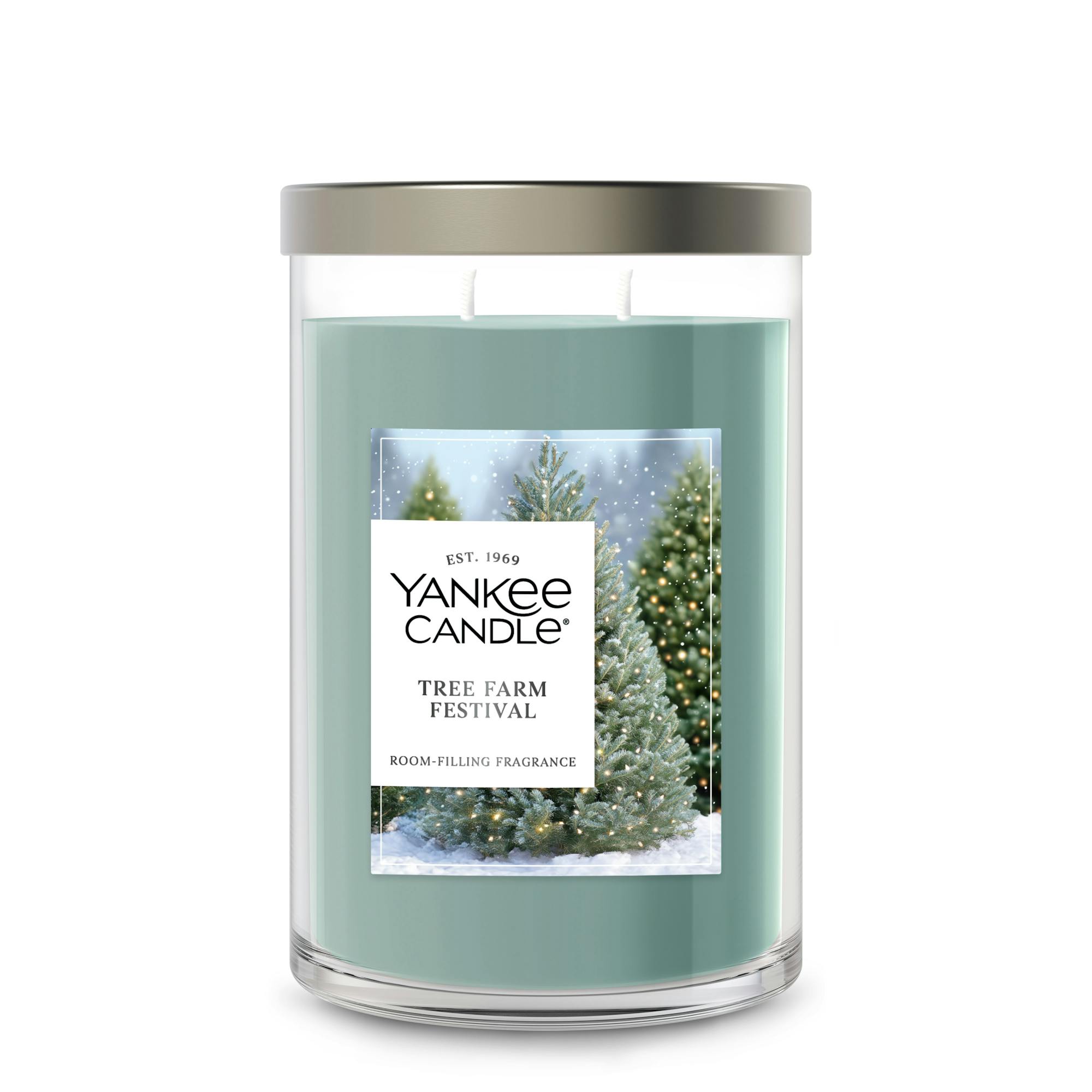 Yankee Candle Tree Farm Festival 20 Oz. Signature Large Tumbler Candle, 20 oz In Green