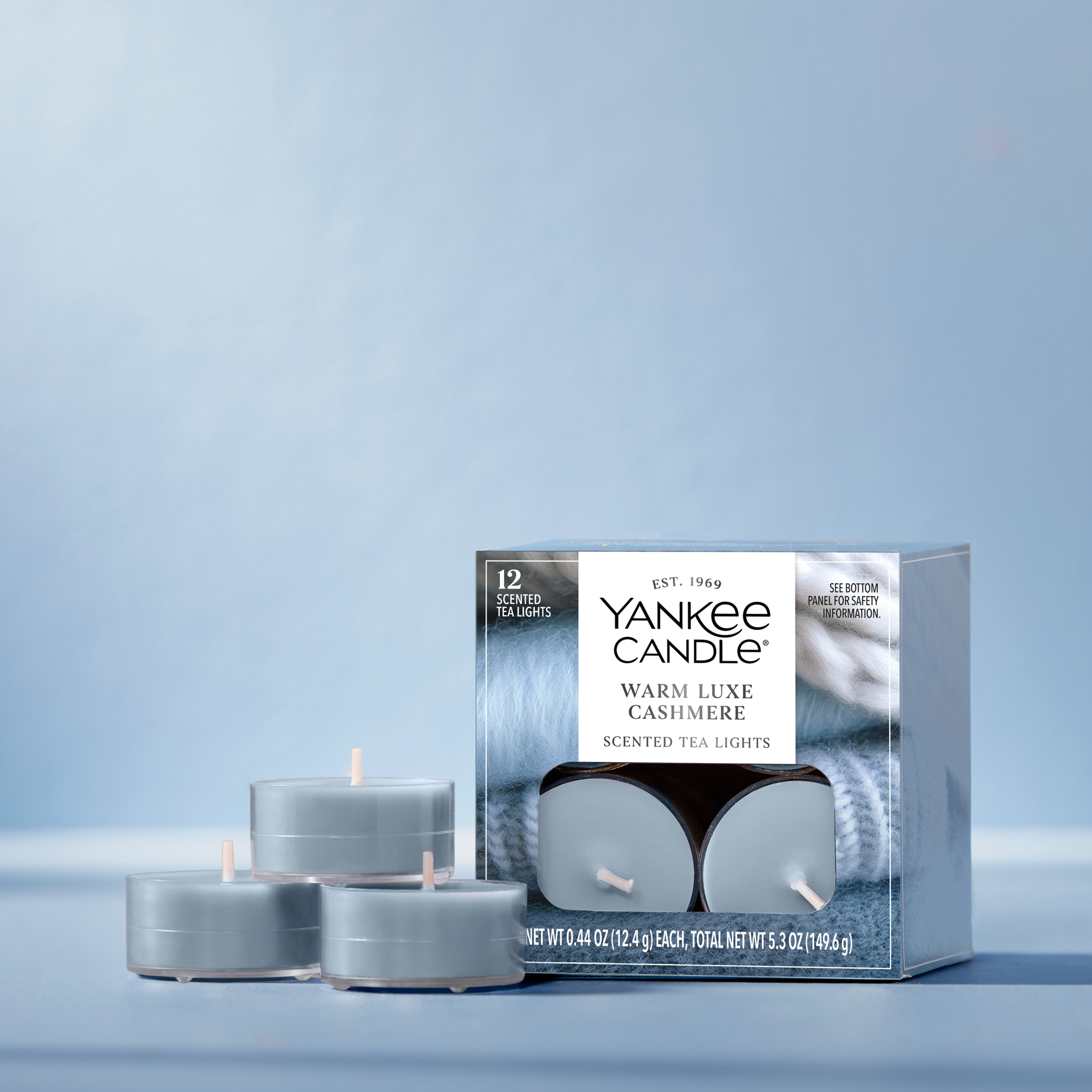 Warm Luxe Cashmere Tea Light Candles - Thumbnail 2
