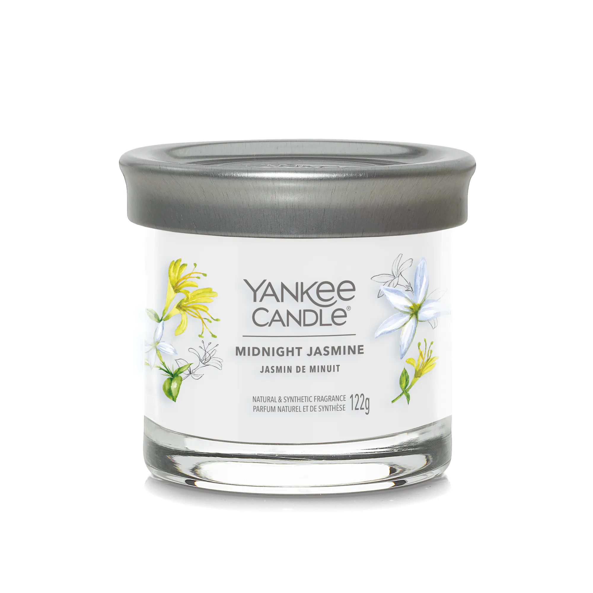 Midnight Jasmine Candle Yankee Candle, Neutrals, 8.0 cm x 7.6cm | Floral