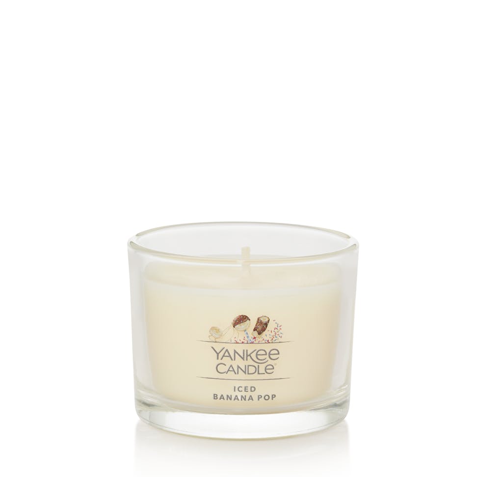 iced banana pop mini candle