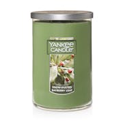 snow dusted bayberry leaf large 2 wick tumbler candles