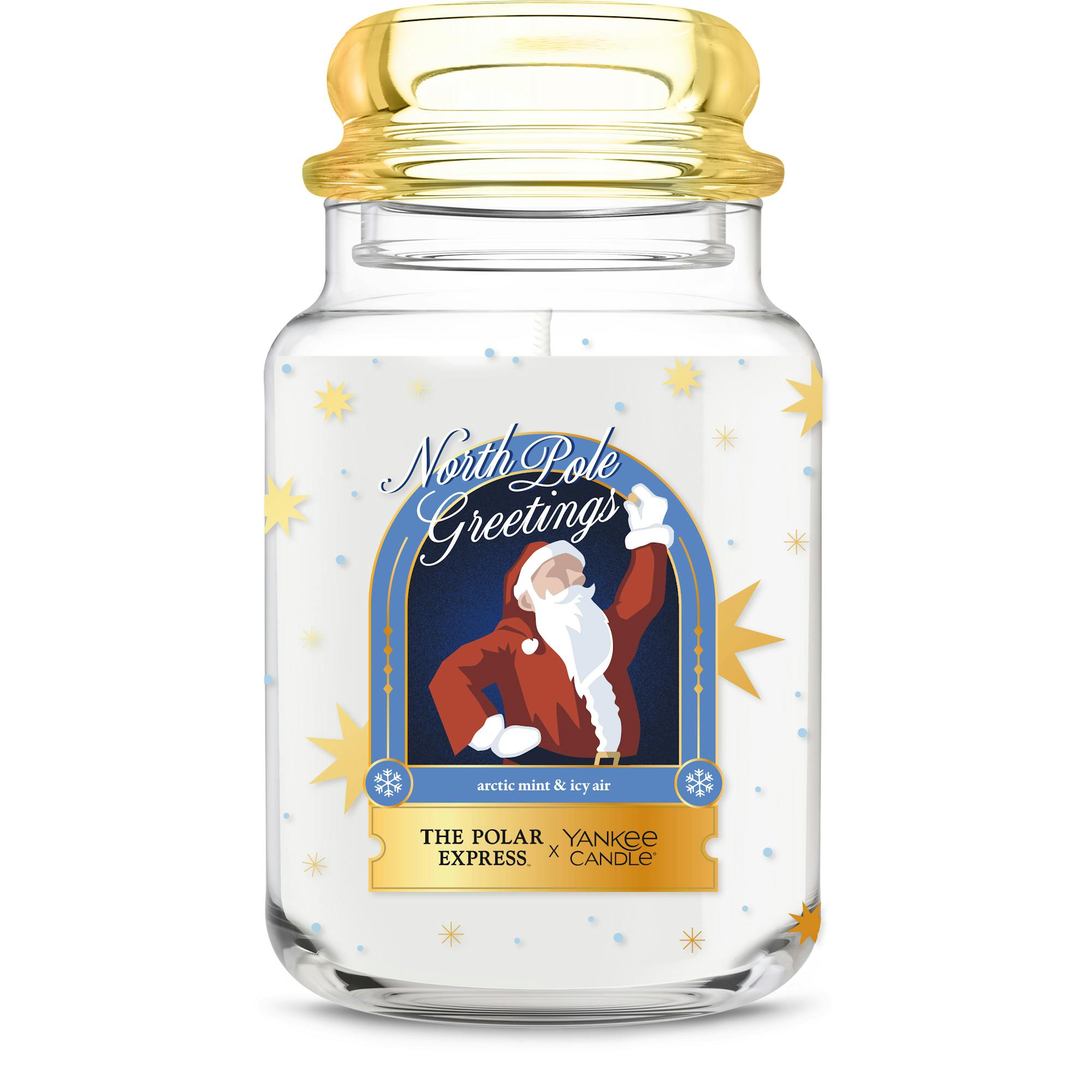 Yankee Candle North Pole Greetings Original Large Jar Candle, 22 oz