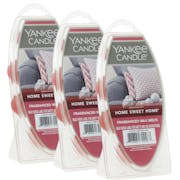 3 pack of home sweet home yankee candle wax melts