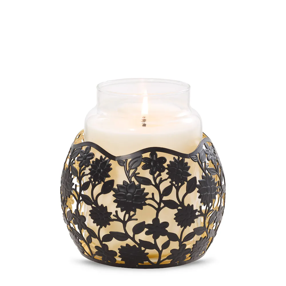 Sunlight Petals Jar Candle Holder