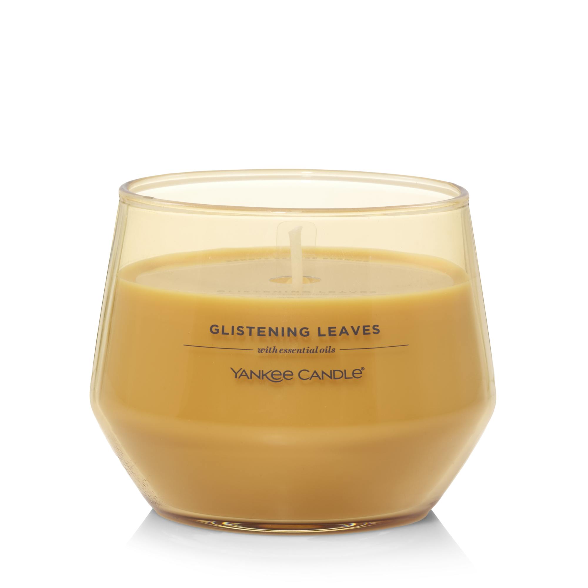 Yankee Candle Glistening Leaves Studio Collection Candles, 10 Oz, Medium In Yellow