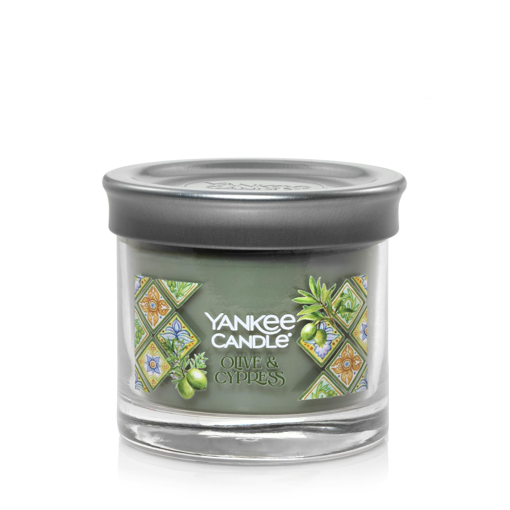 Yankee Candle Olive And Cypress Signature Small Tumbler Candle, 4.3 oz In Gray