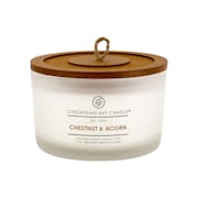 chestnut and acorn 3 wick coffee table jar candle