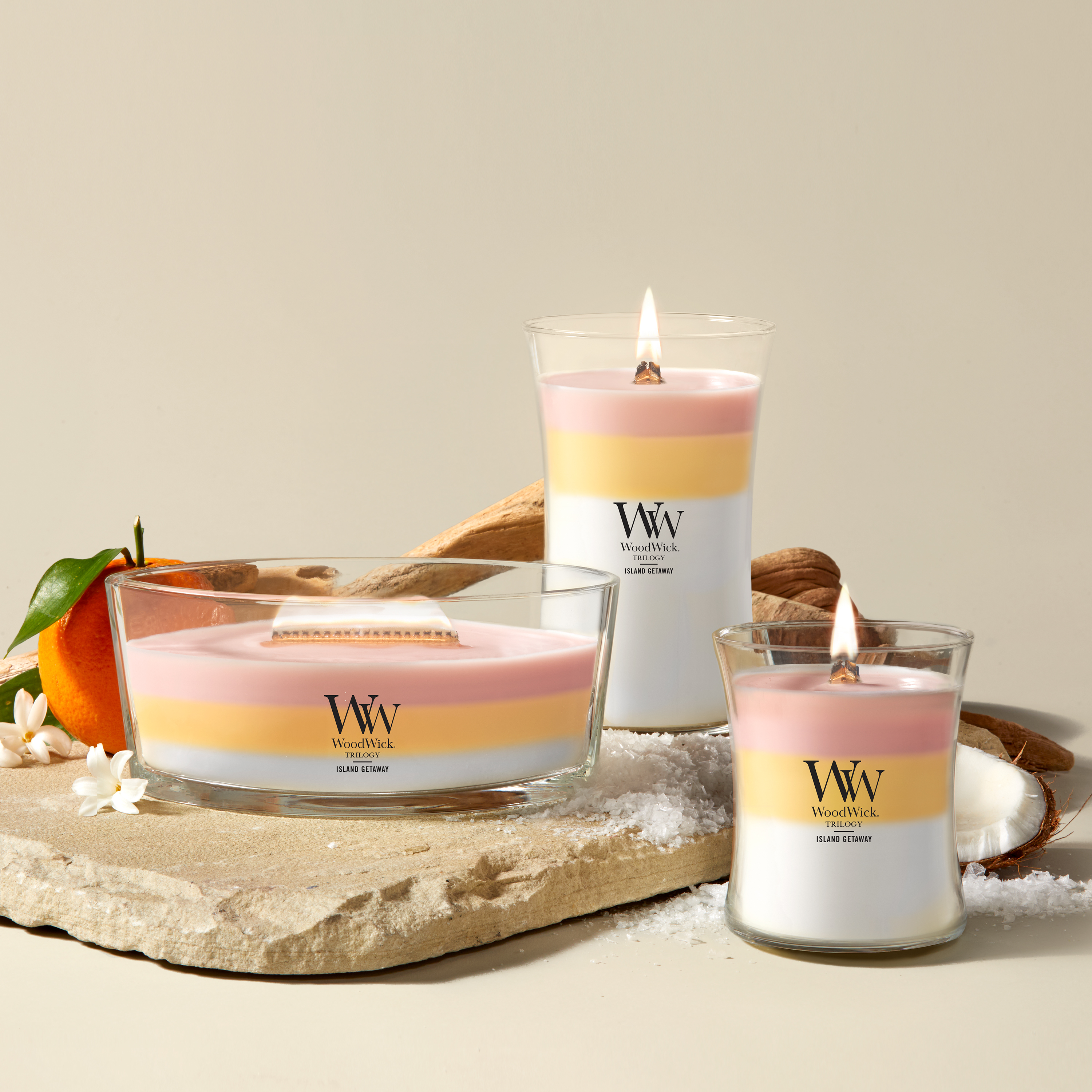 Island Getaway Trilogy WoodWick® Ellipse Trilogy Candle - Ellipse