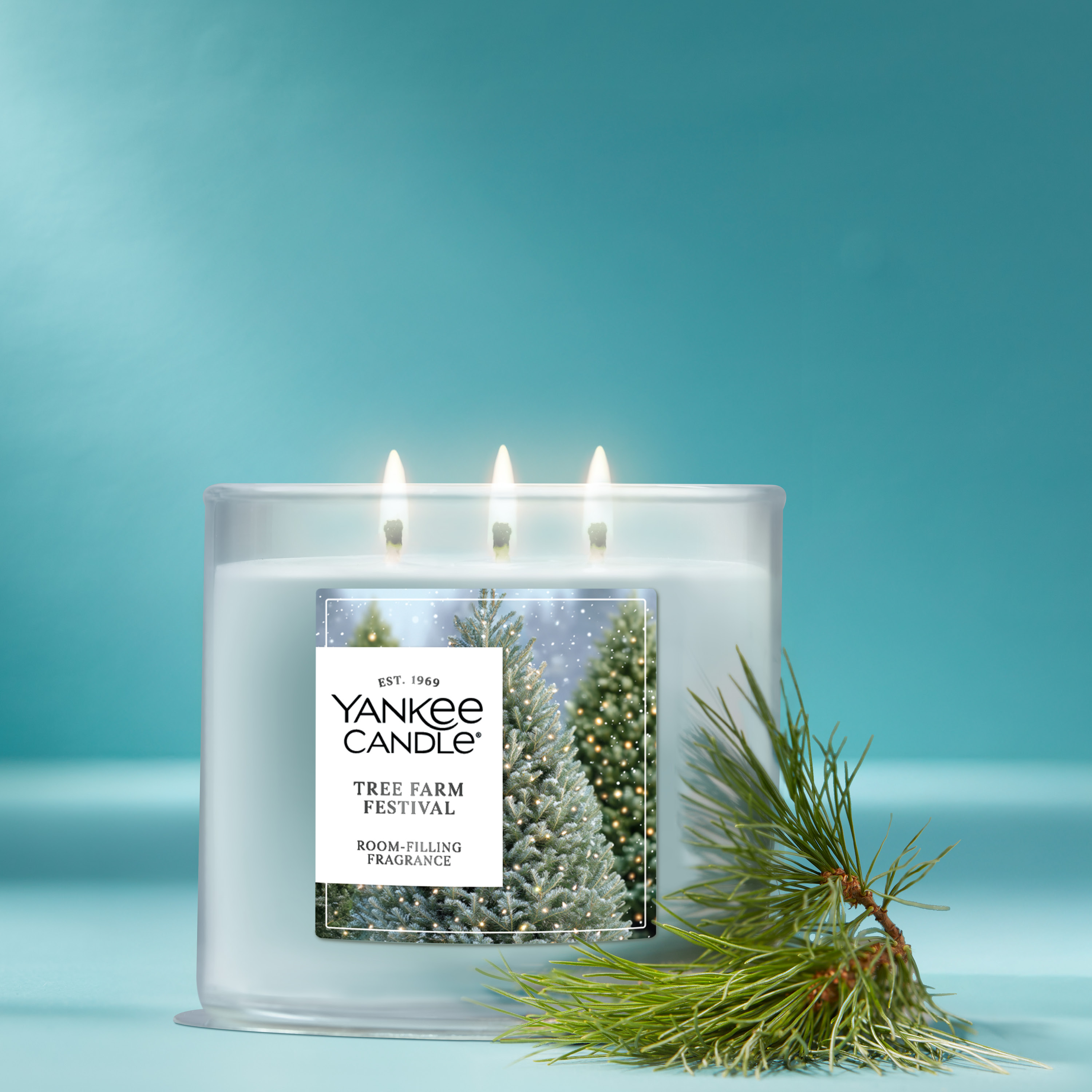 Yankee Candle Wax Melt 'Tree Farm Festival' – 1 Stück, Bis Zu 8 Stunden Duft Für Duftwärmer