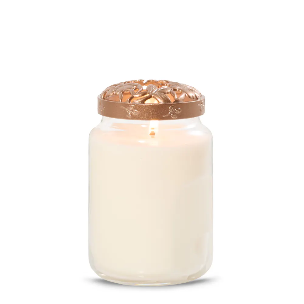 Floral Etch Illuma-Lid® Jar Candle Topper