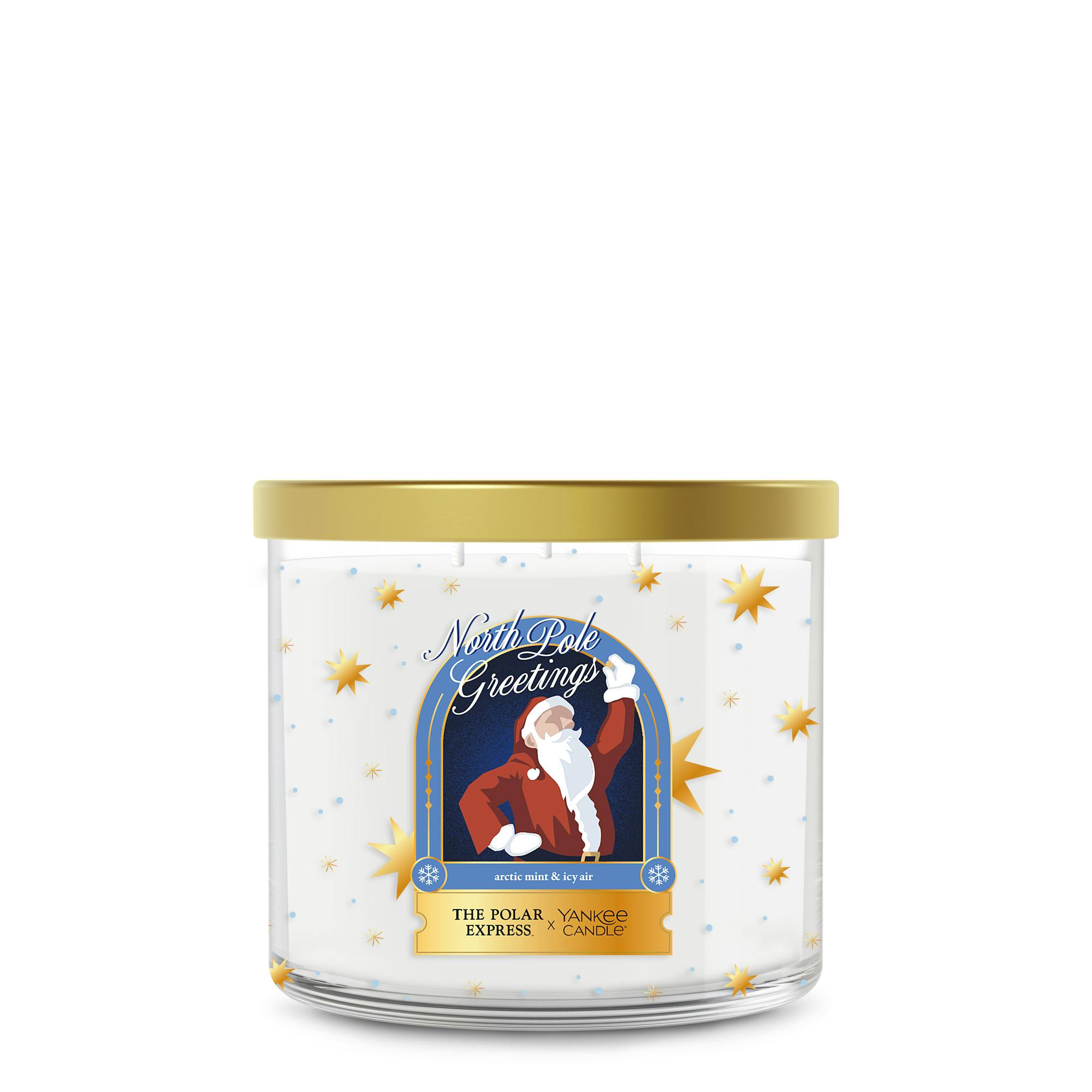 Yankee Candle North Pole Greetings 3-wick Candle, 14.5 oz
