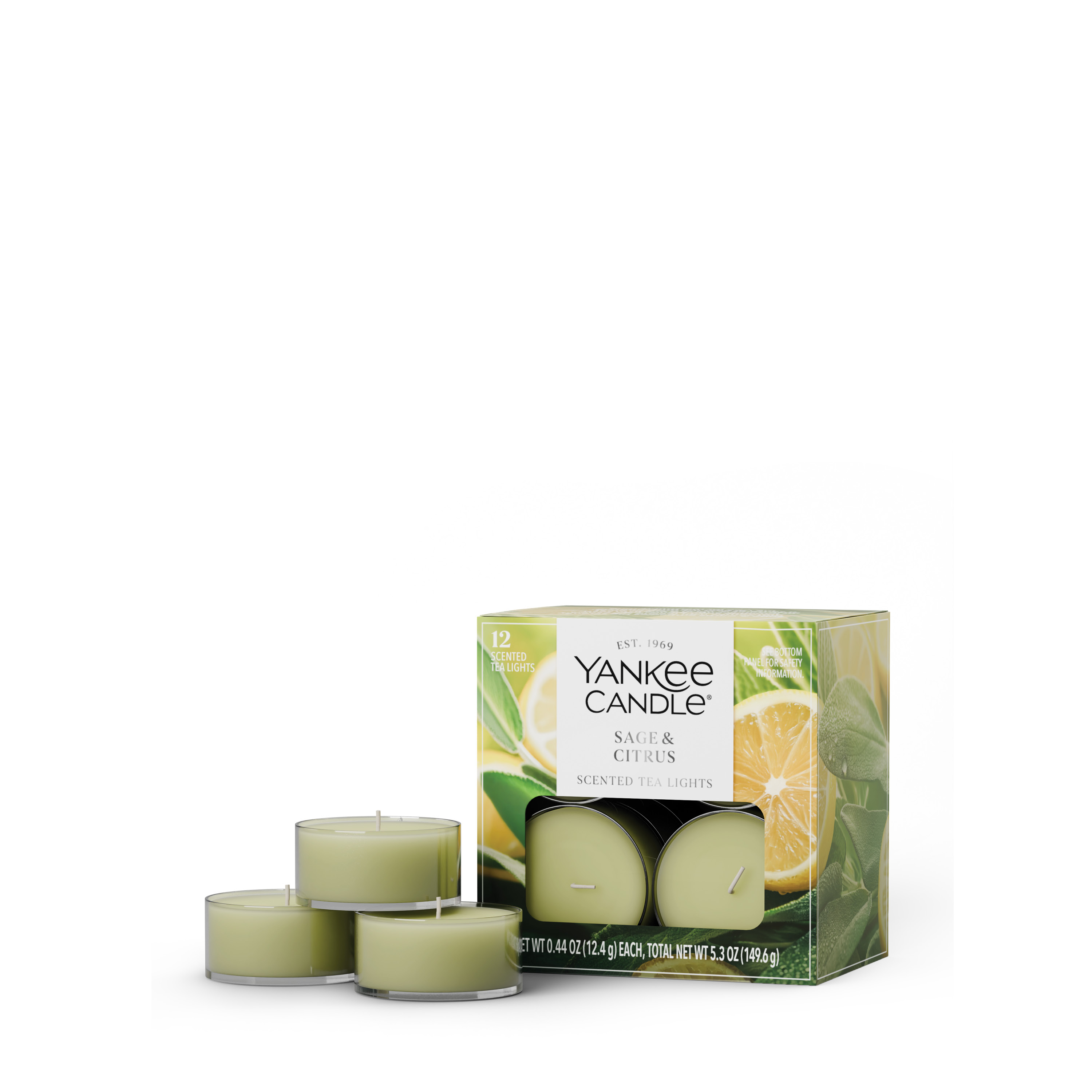 Sage & Citrus Tea Light Candles