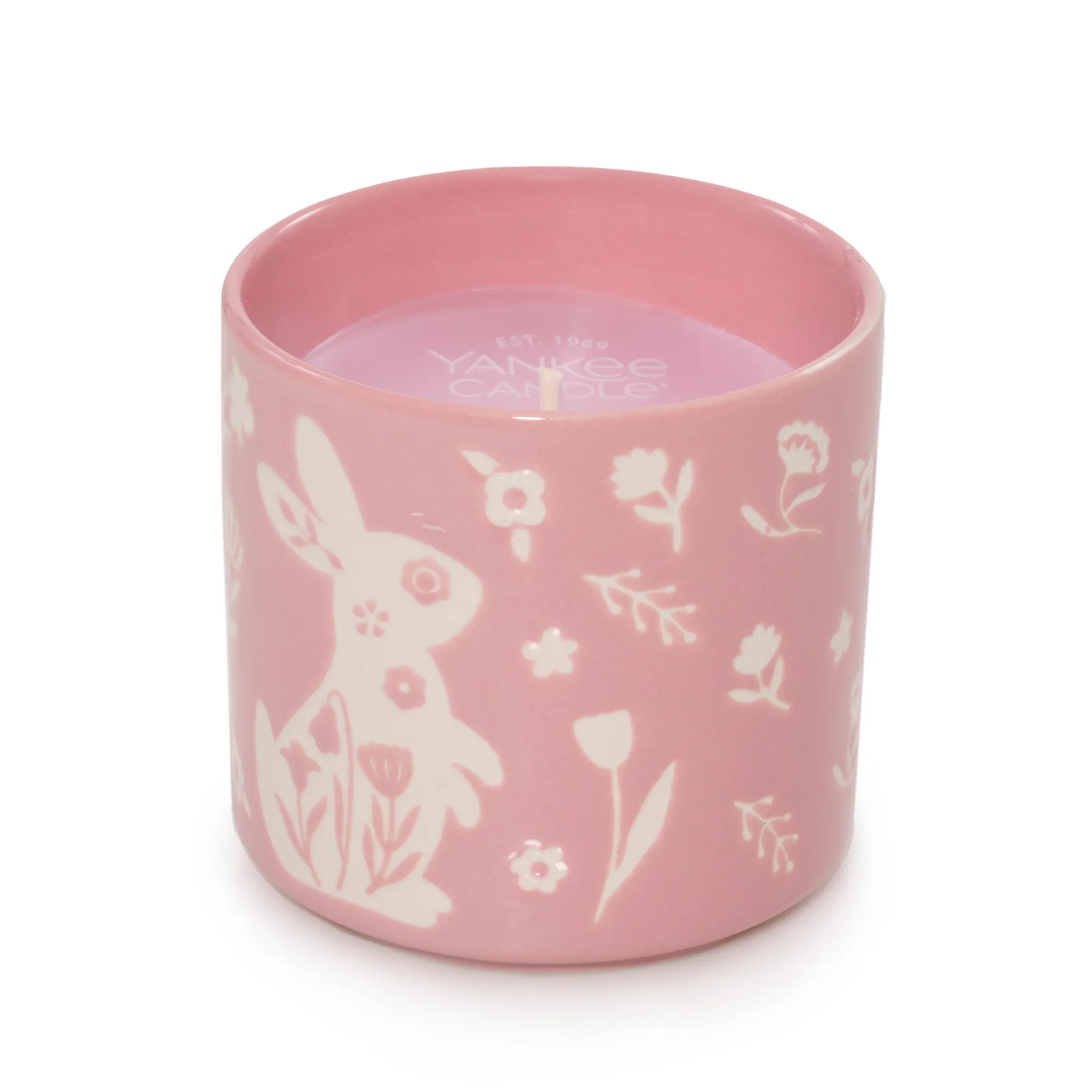 Yankee Candle Strawberry Bunny Shortcake Decorative Tumbler Candle Figural Candle, 7.5 oz