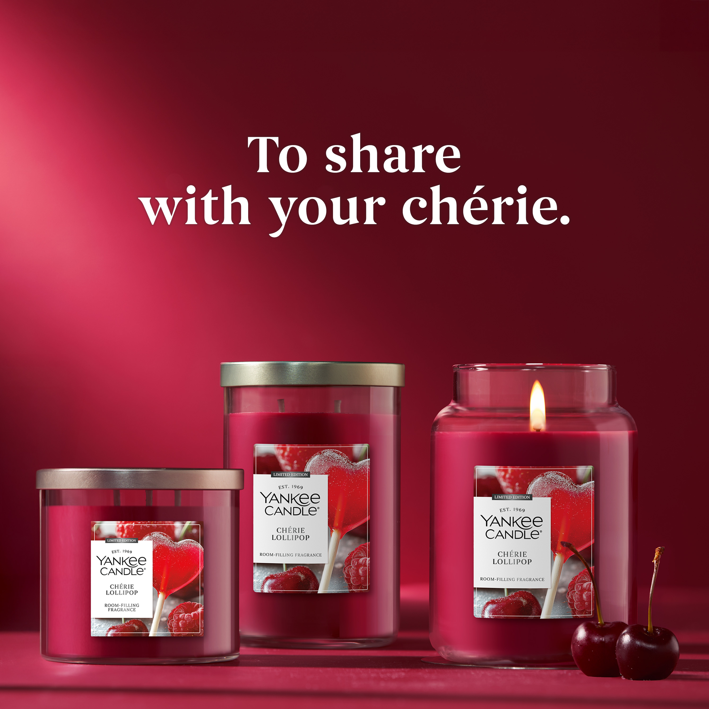 Yankee Candle Chérie Lollipop Large Tumbler Candle - Thumbnail 5