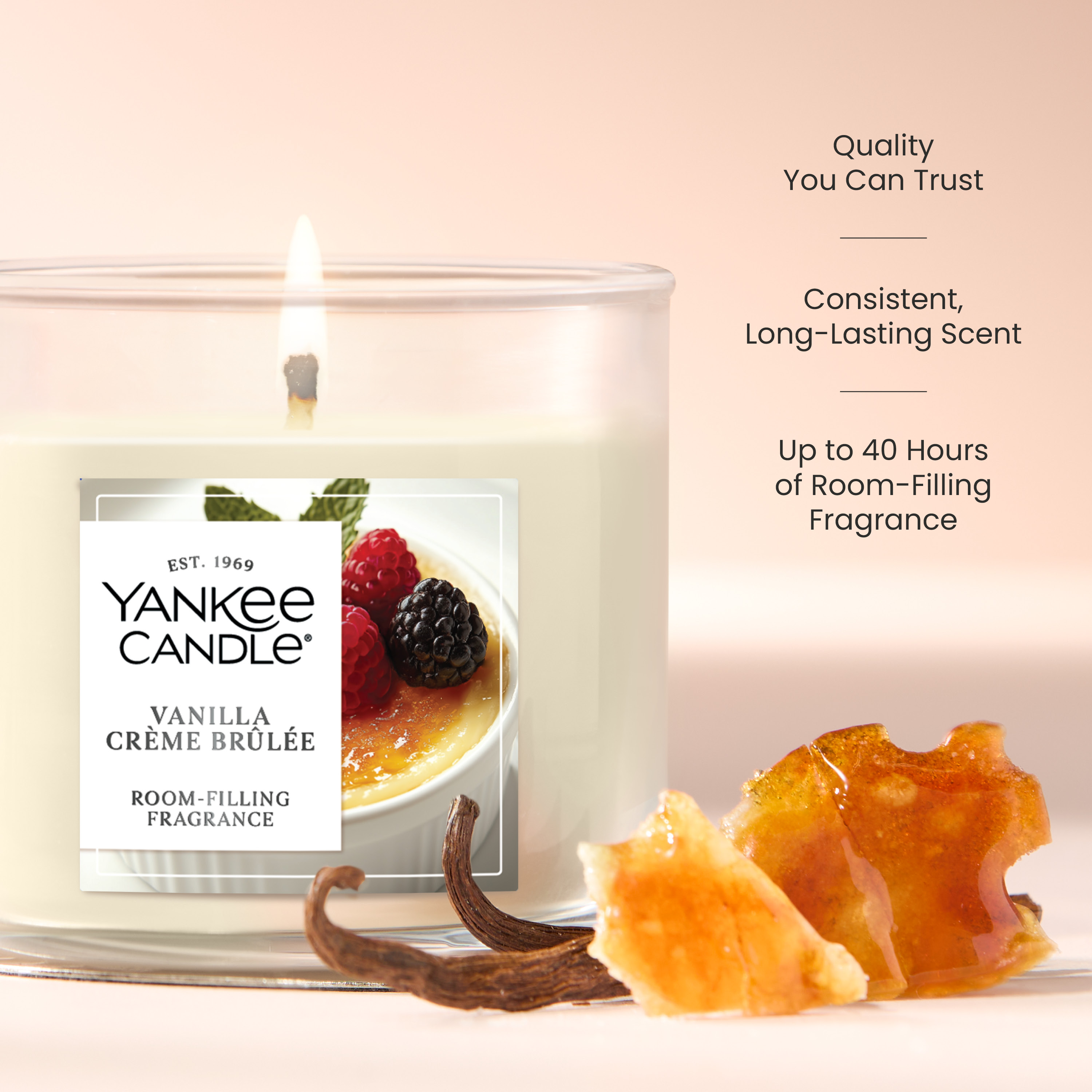 Vanilla Crème Brûlée Small Tumbler Candle - Thumbnail 2