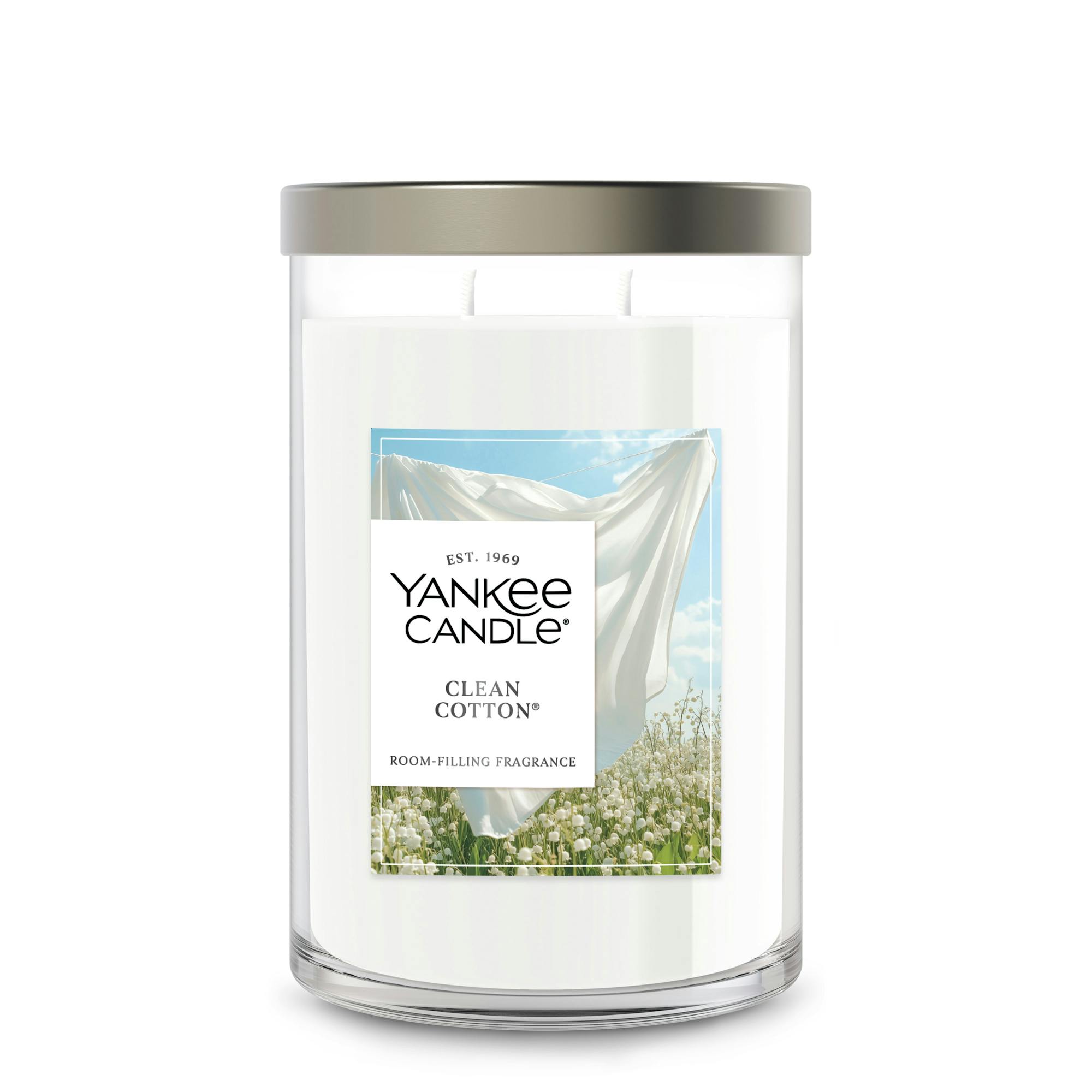 Yankee Candle Clean Cotton Large Tumbler Candle, 20 oz