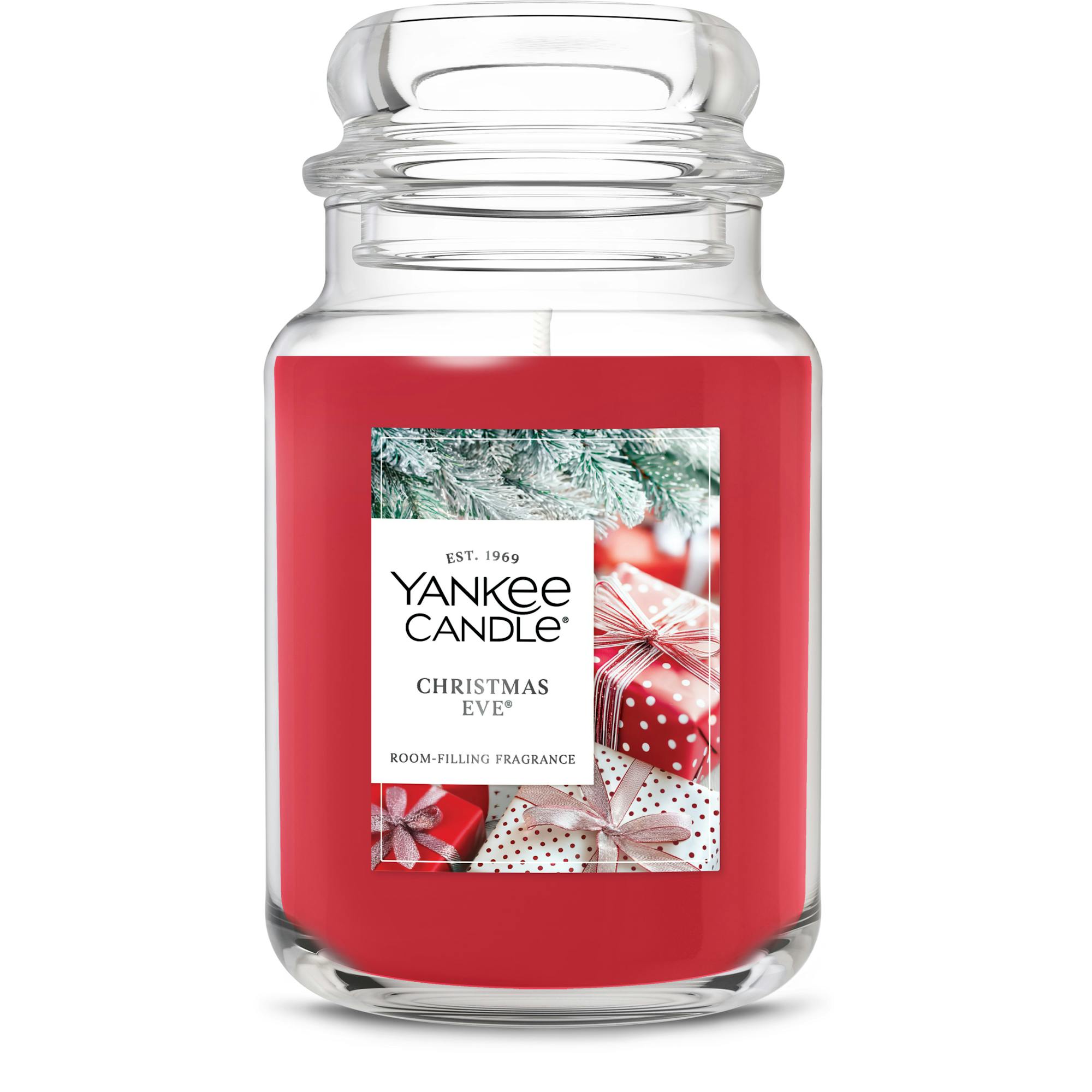 Yankee Candle Christmas Eve Original Large Jar Candle, 22 oz In Red
