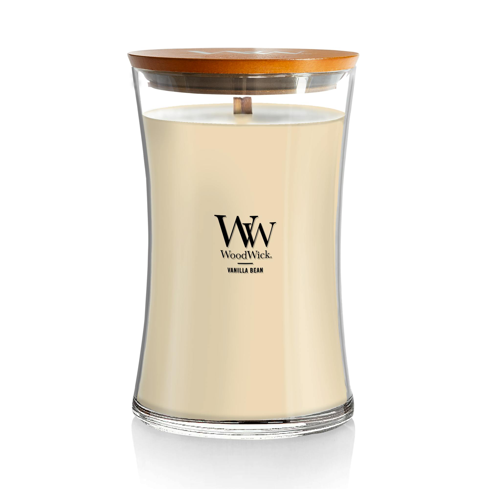 Woodwick Vanilla Bean  Large Hourglass Candle, 215 oz