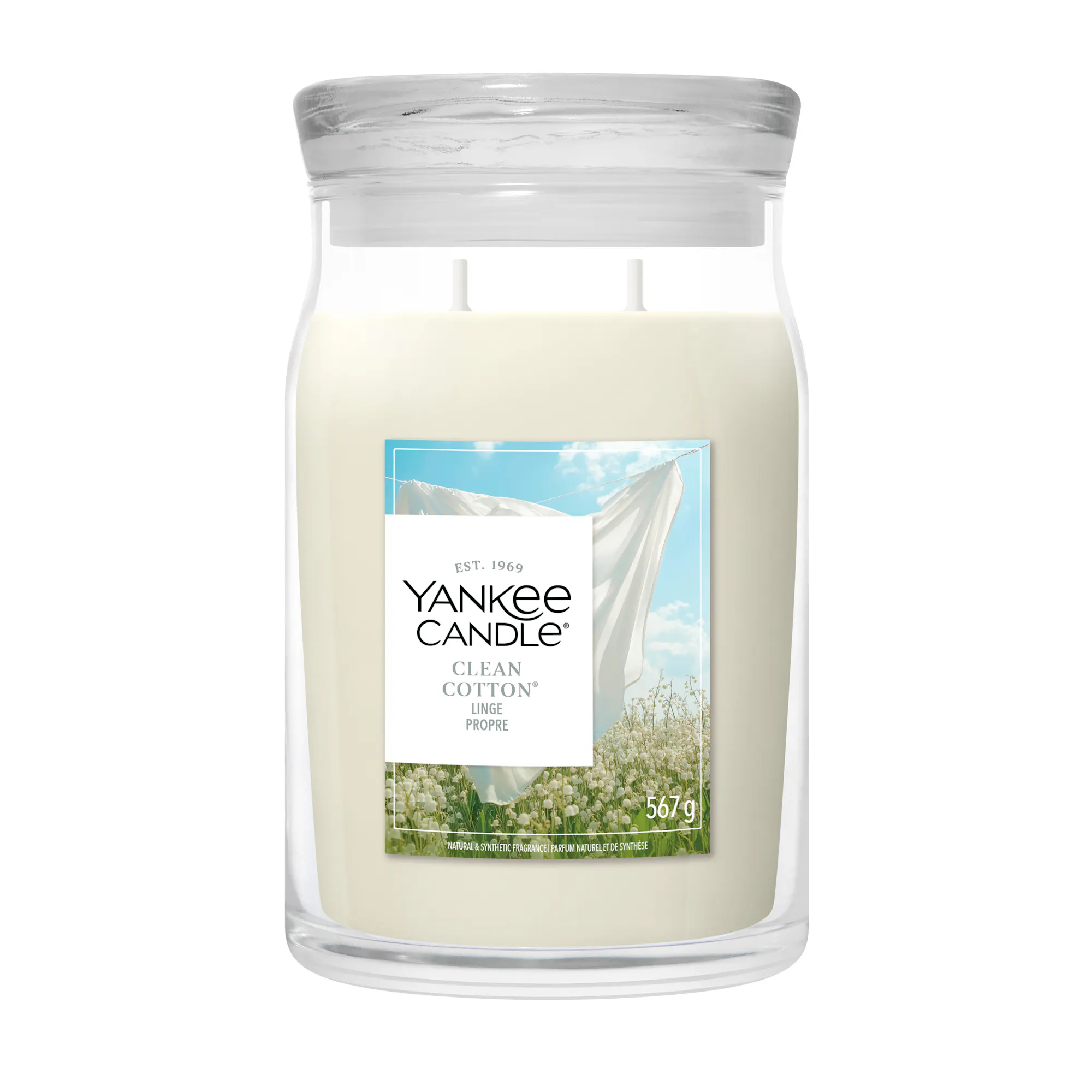 Clean Cotton Candle Yankee Candle, White | Fresh & Clean