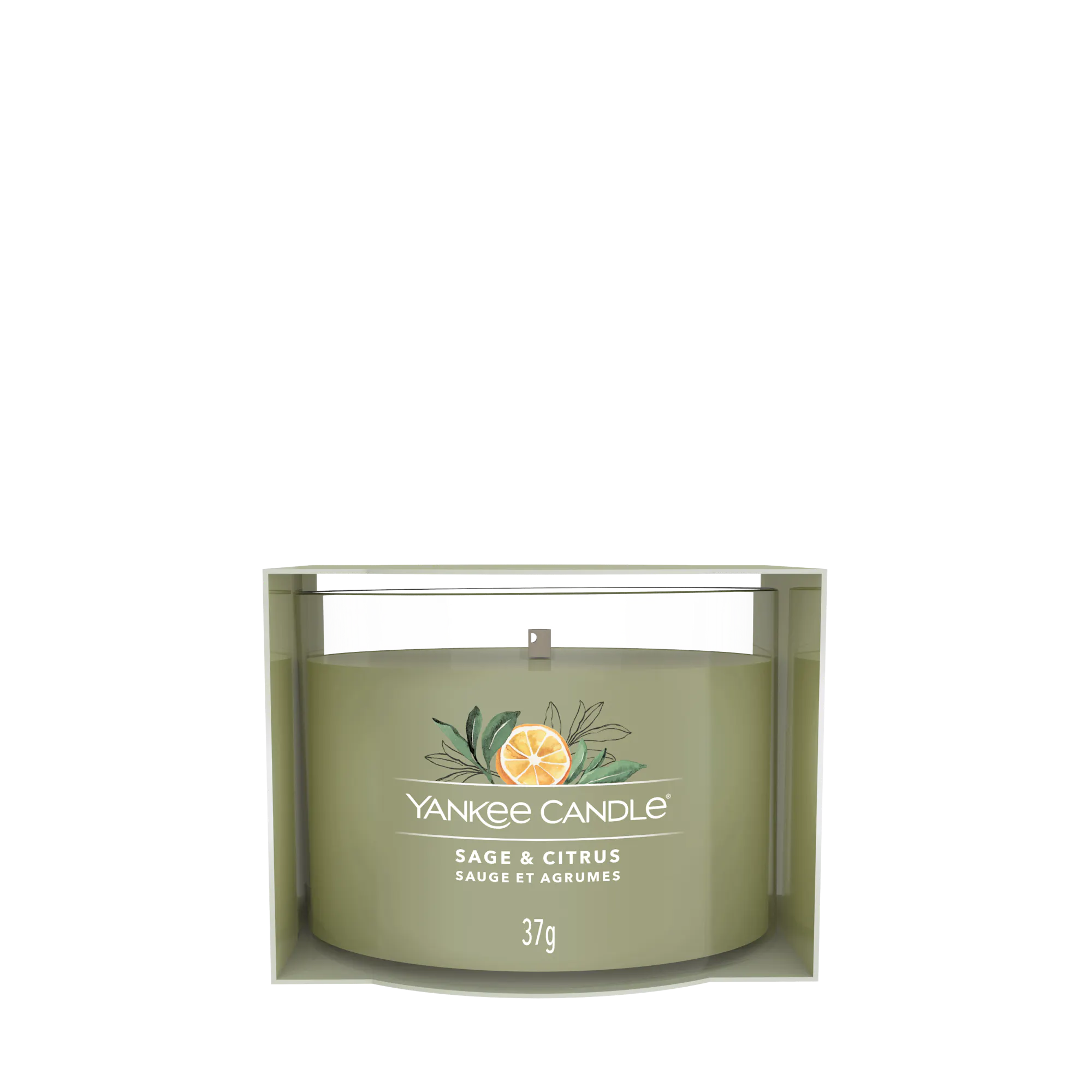 Sage & Citrus Candle Yankee Candle, Green, 5.4cm x 4.4cm