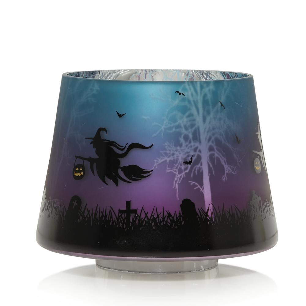 New Yankee Candle Halloween Witches store 2022 Candle Plate Tray 6x6 in Blue