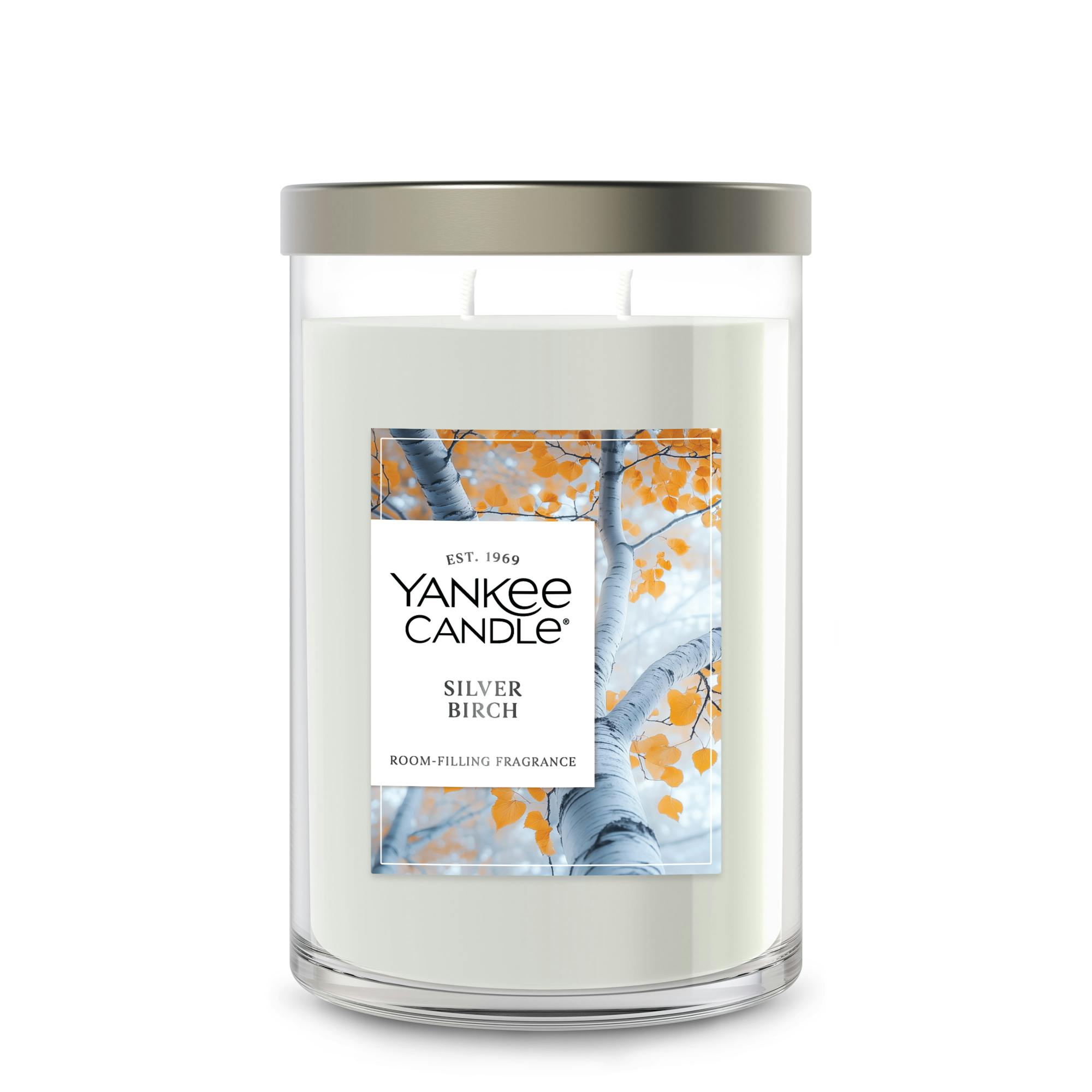 Yankee Candle Silver Birch Large Tumbler Candles, 20 oz
