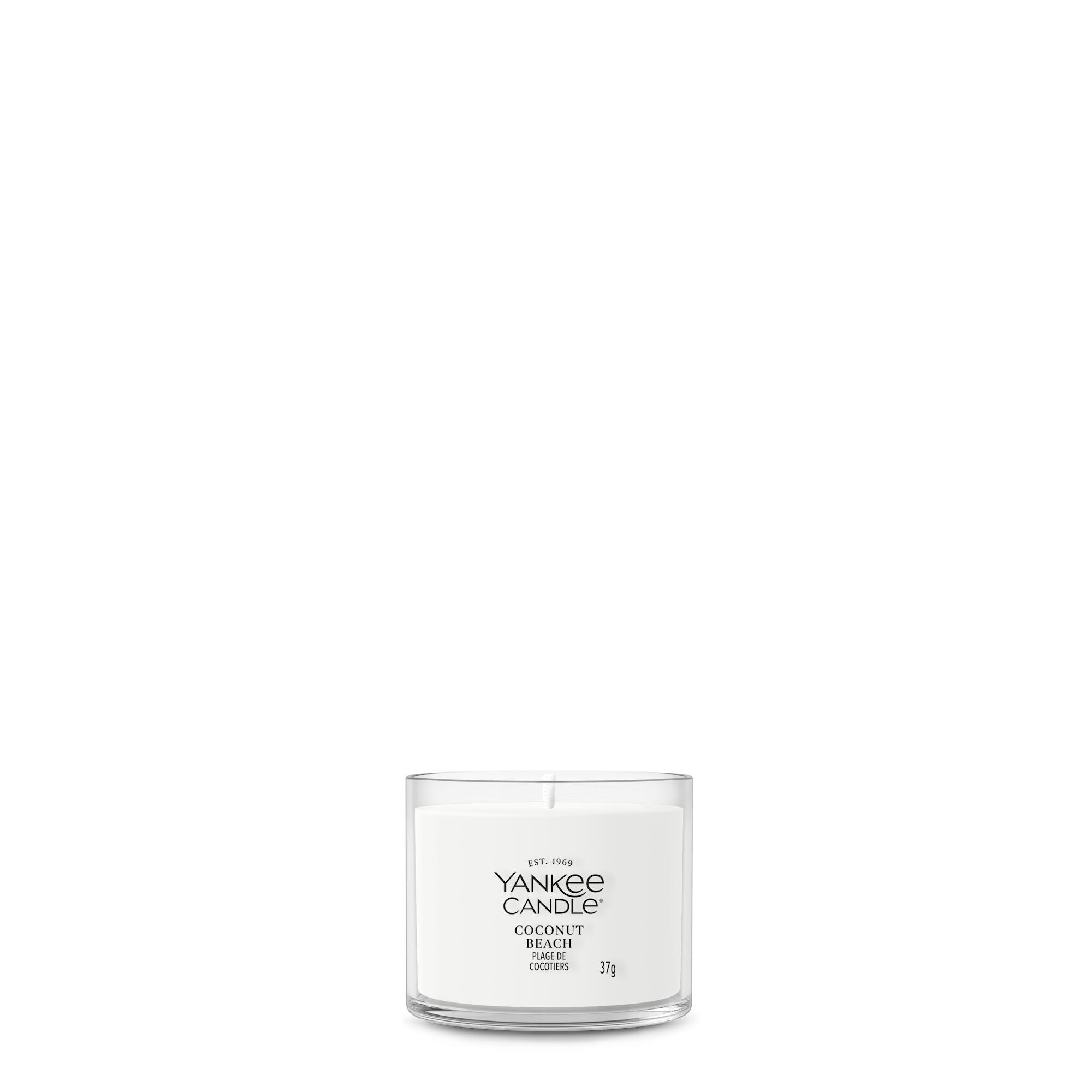 Coconut Beach Candele votive in vetro Yankee Candle, White | Fruttata