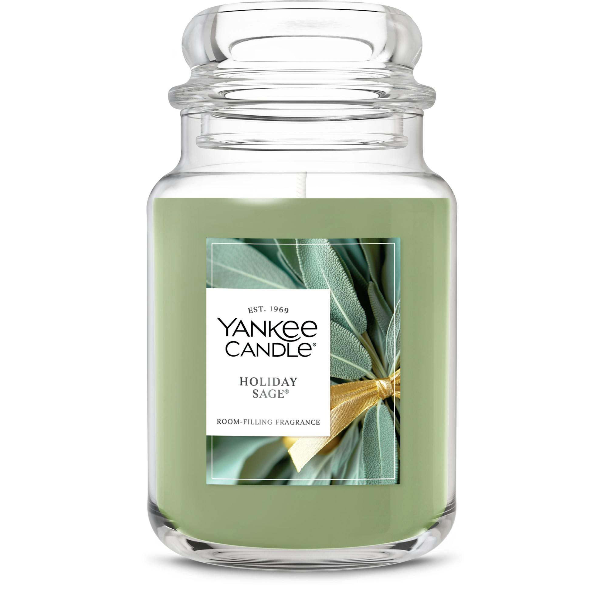Yankee Candle Holiday Sage Original Large Jar Candles, 22 oz In Green
