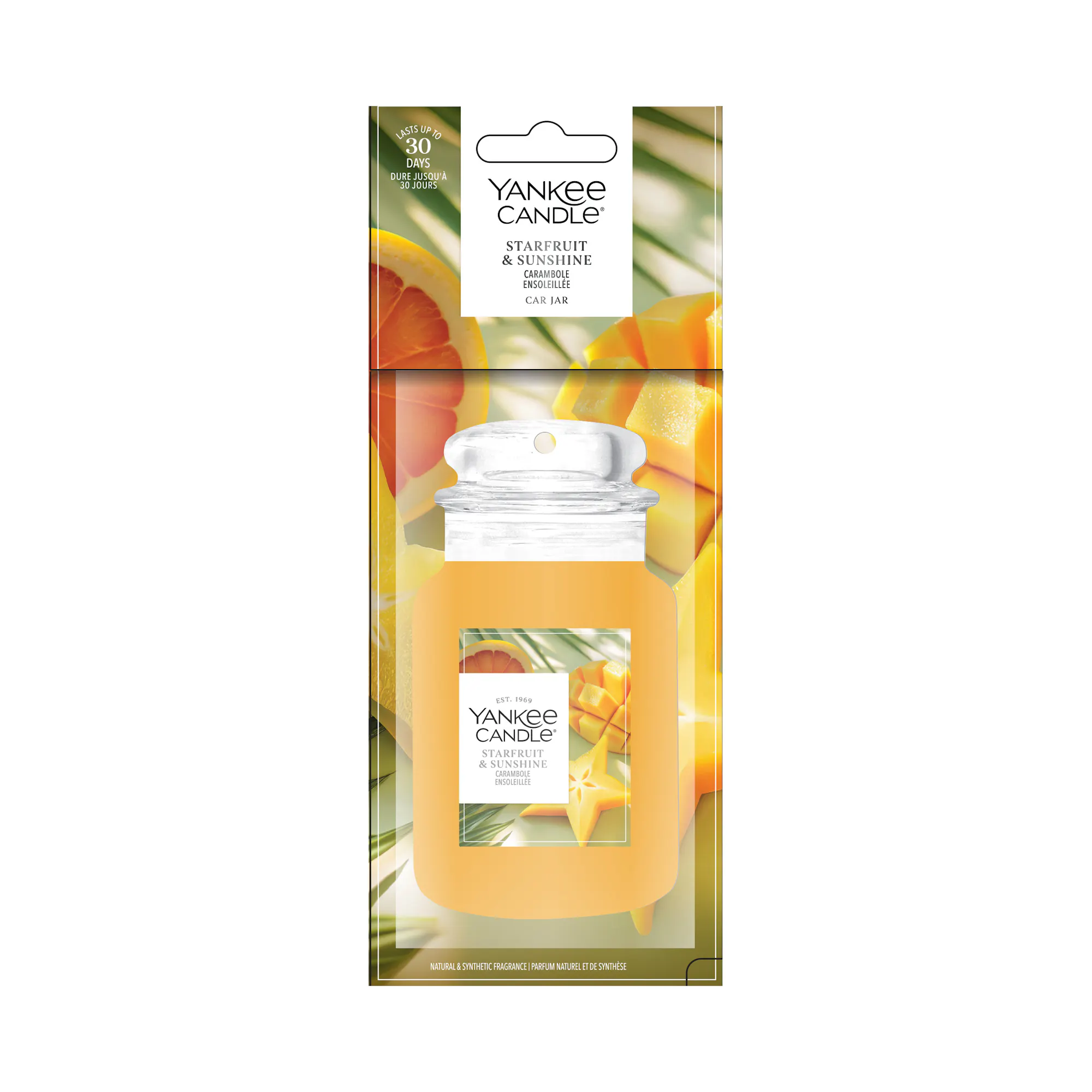 Starfruit & Sunshine Car Air Freshener Yankee Candle, Orange | Fruity