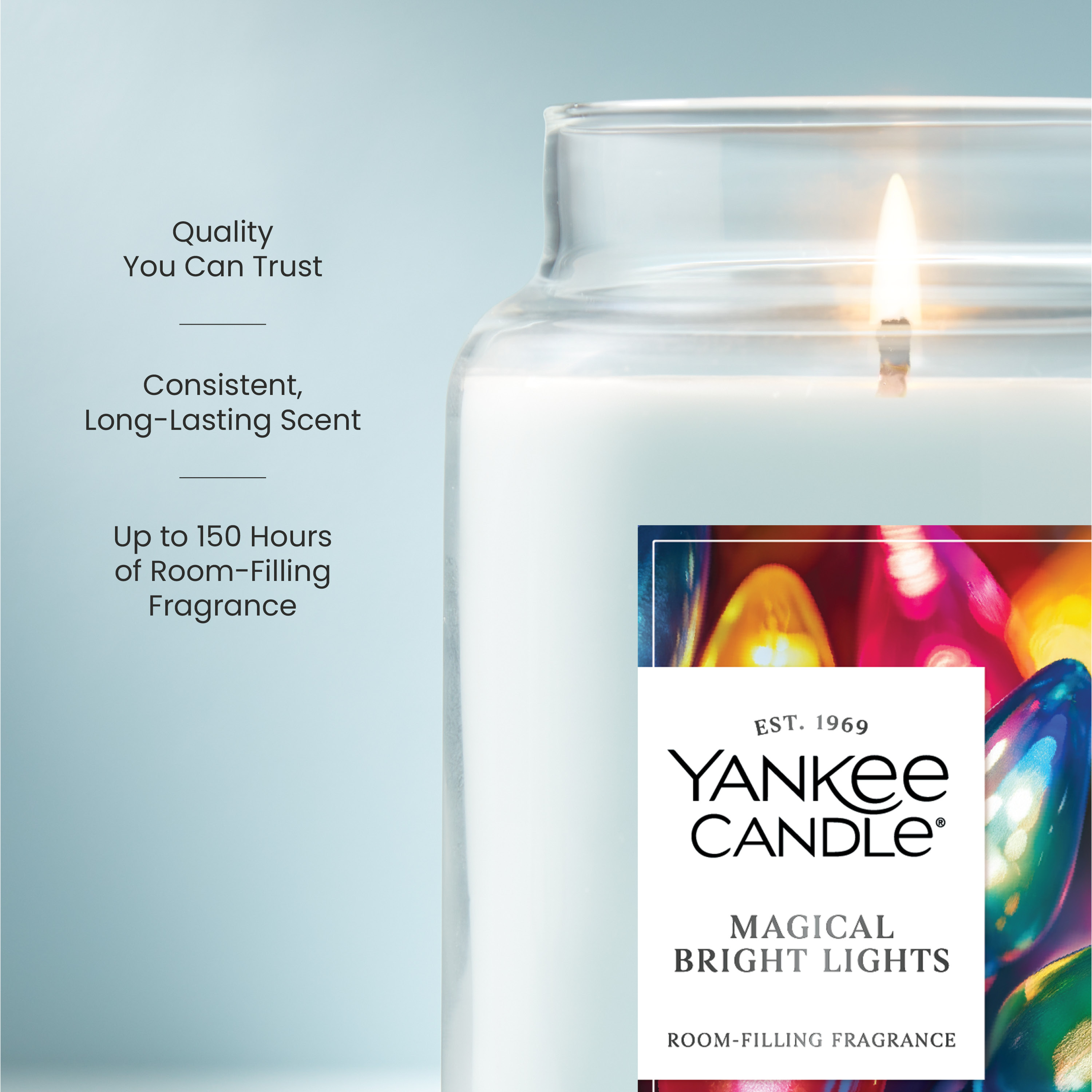 Magical Bright Lights Original Large Jar Candle - Thumbnail 3
