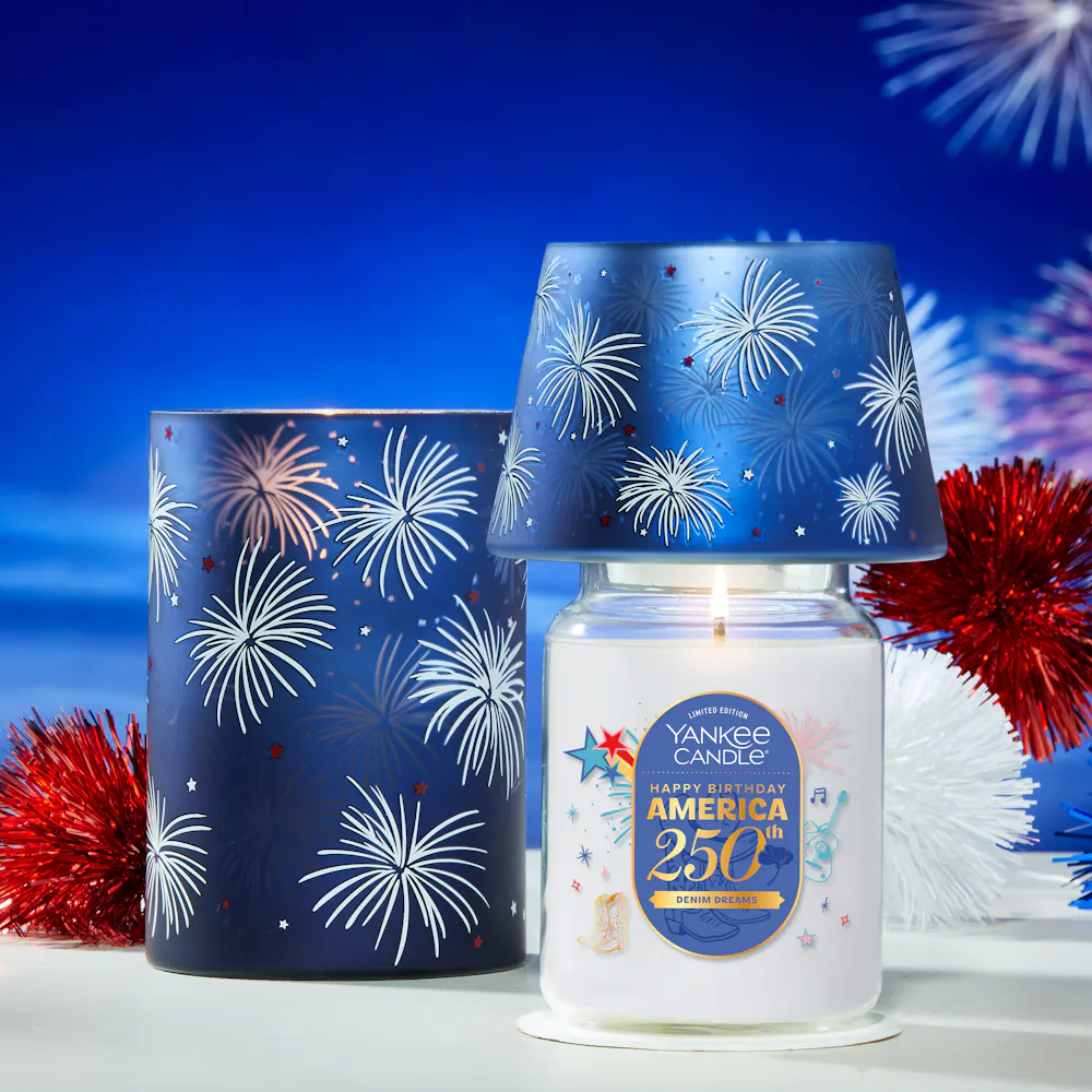 Happy Birthday, America! Jar Candle Holder
