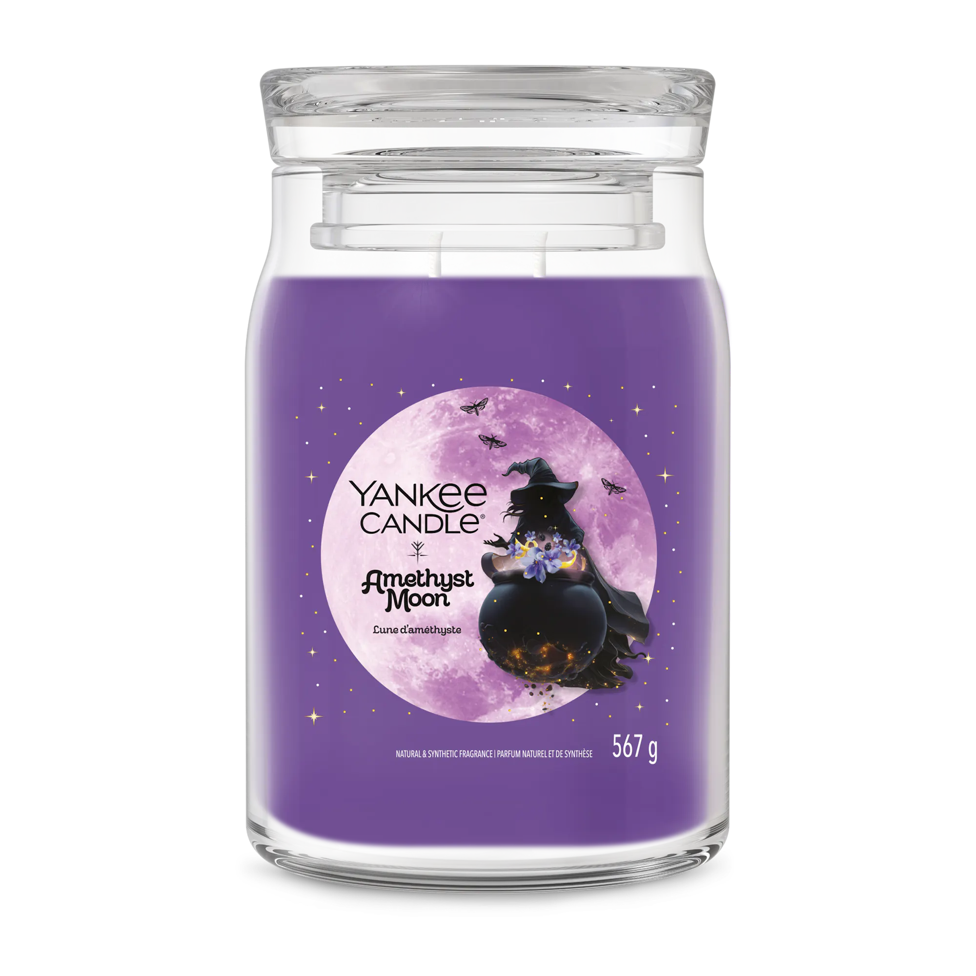 Amethyst Moon Candle Signature Large Jar Candle Yankee Candle, Purple | Floral