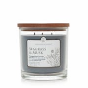 seagrass and musk 3 wick candle