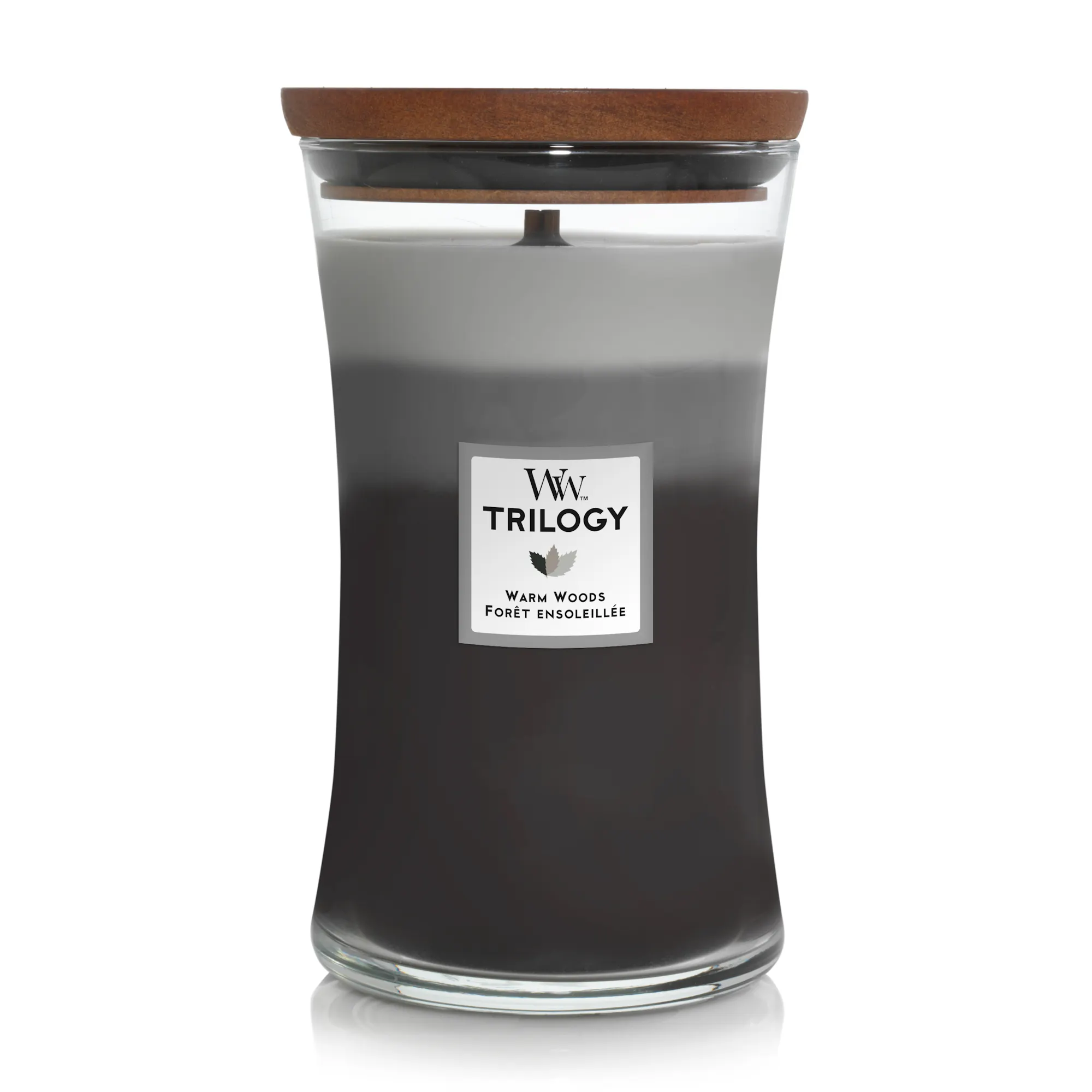 Warm Woods Candle WoodWick, 10.2cm x 10.2cm x 17.8cm | Woody