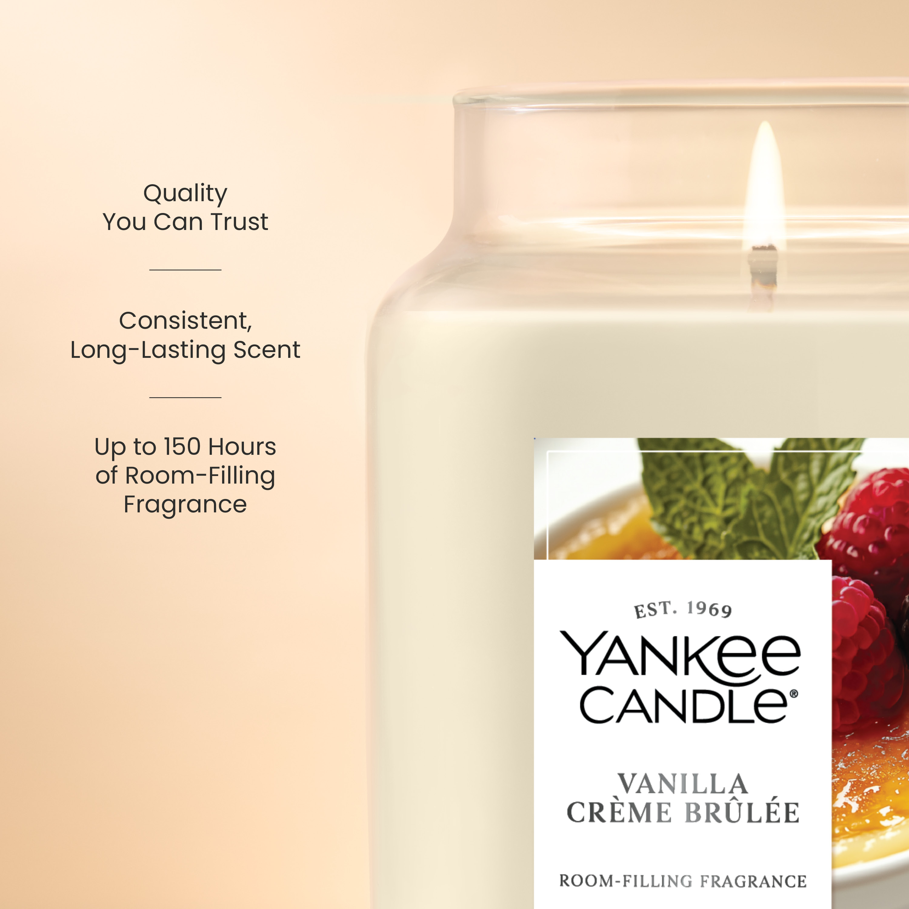Yankee Candle Studio Scented Candle, Vanilla Crème Brûlée