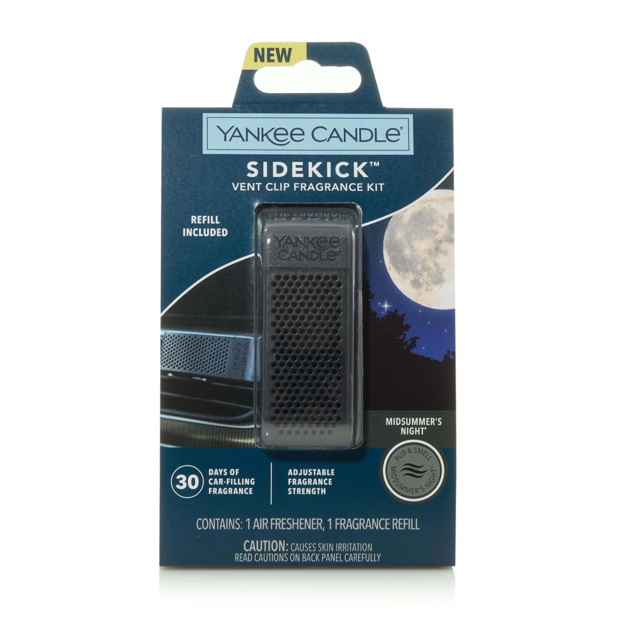 Yankee Candle Midsummer's Night Vent Clip Fragrance Kit Sidekick Vent Clip Fragrance Kit, 1.7 oz In Blue
