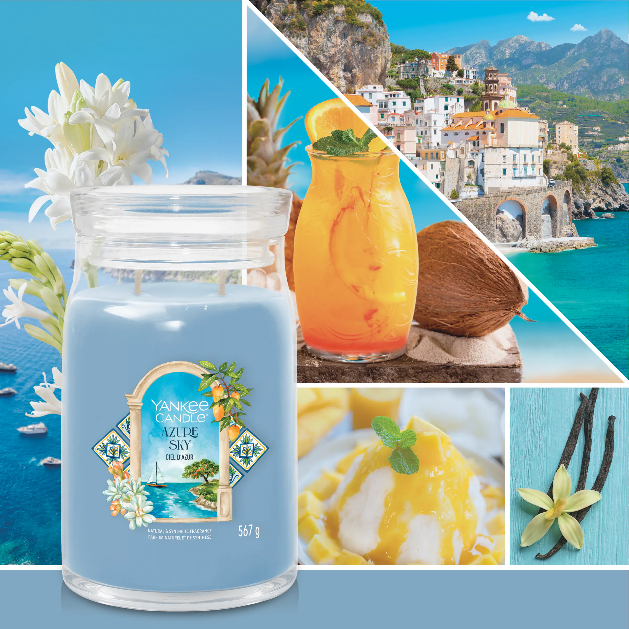 Azure Sky Signature Large Jar Candle | Yankee Candle
